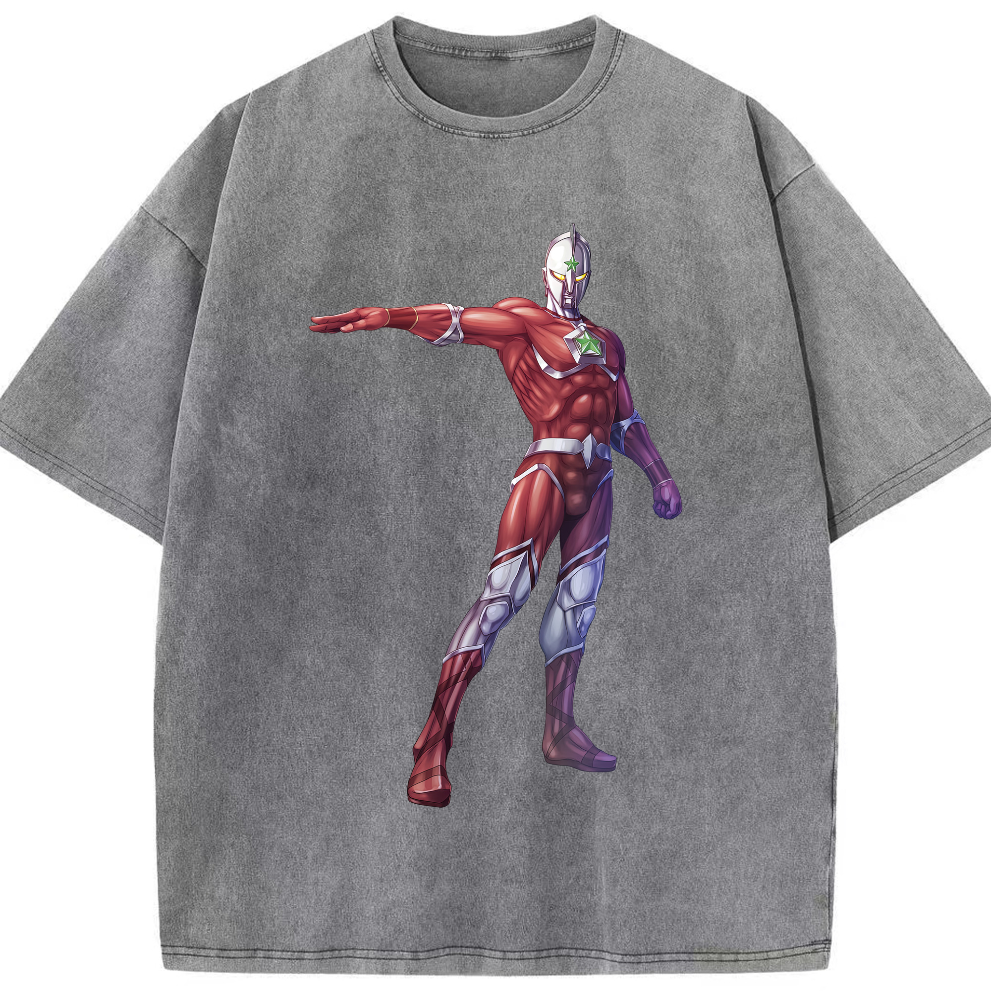 （画像用） ウルトラマン Ultraman 綿100% ヴィンテージ風 半袖Tシャツ（フロントプリント）