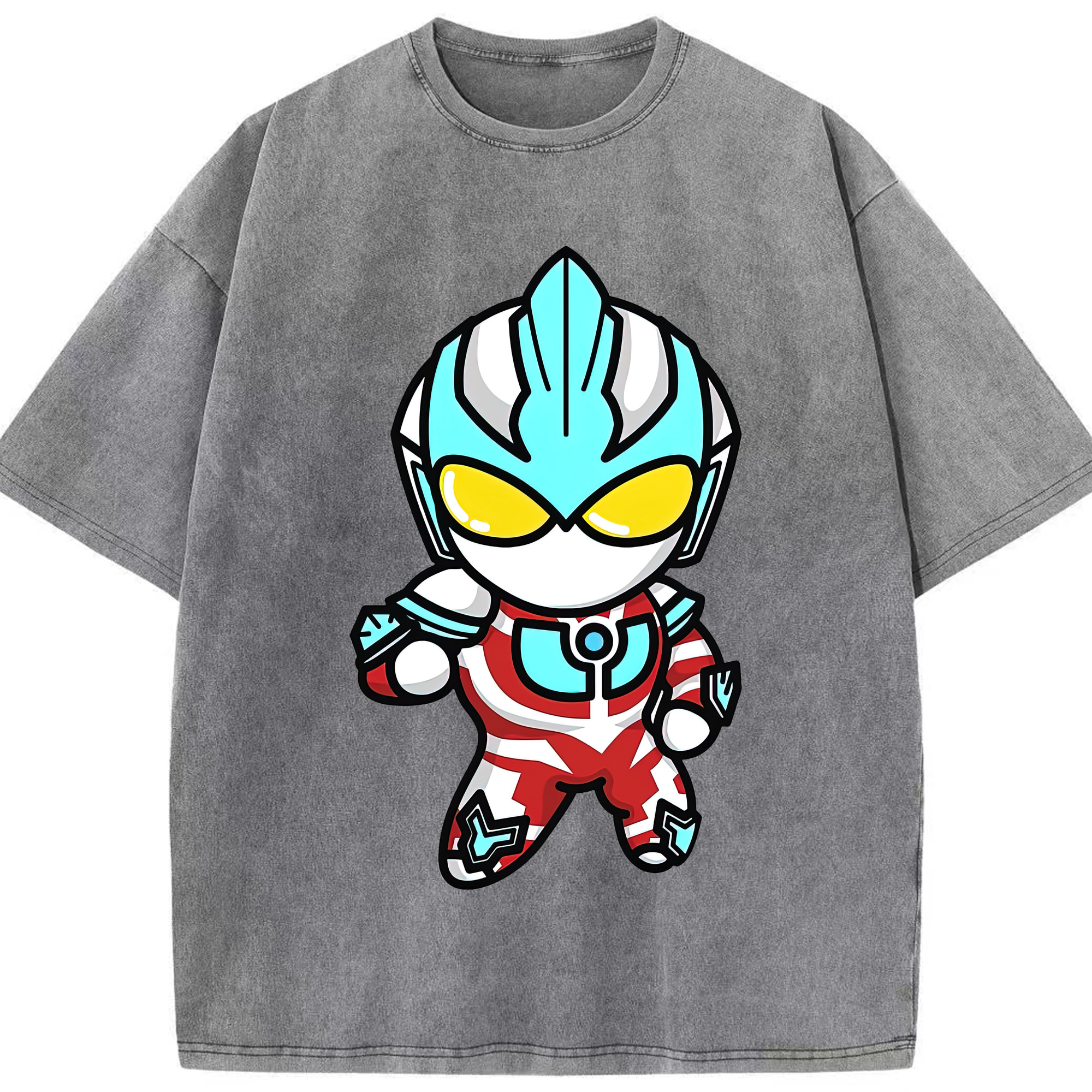 （画像用） ウルトラマン Ultraman 綿100% ヴィンテージ風 半袖Tシャツ（フロントプリント）