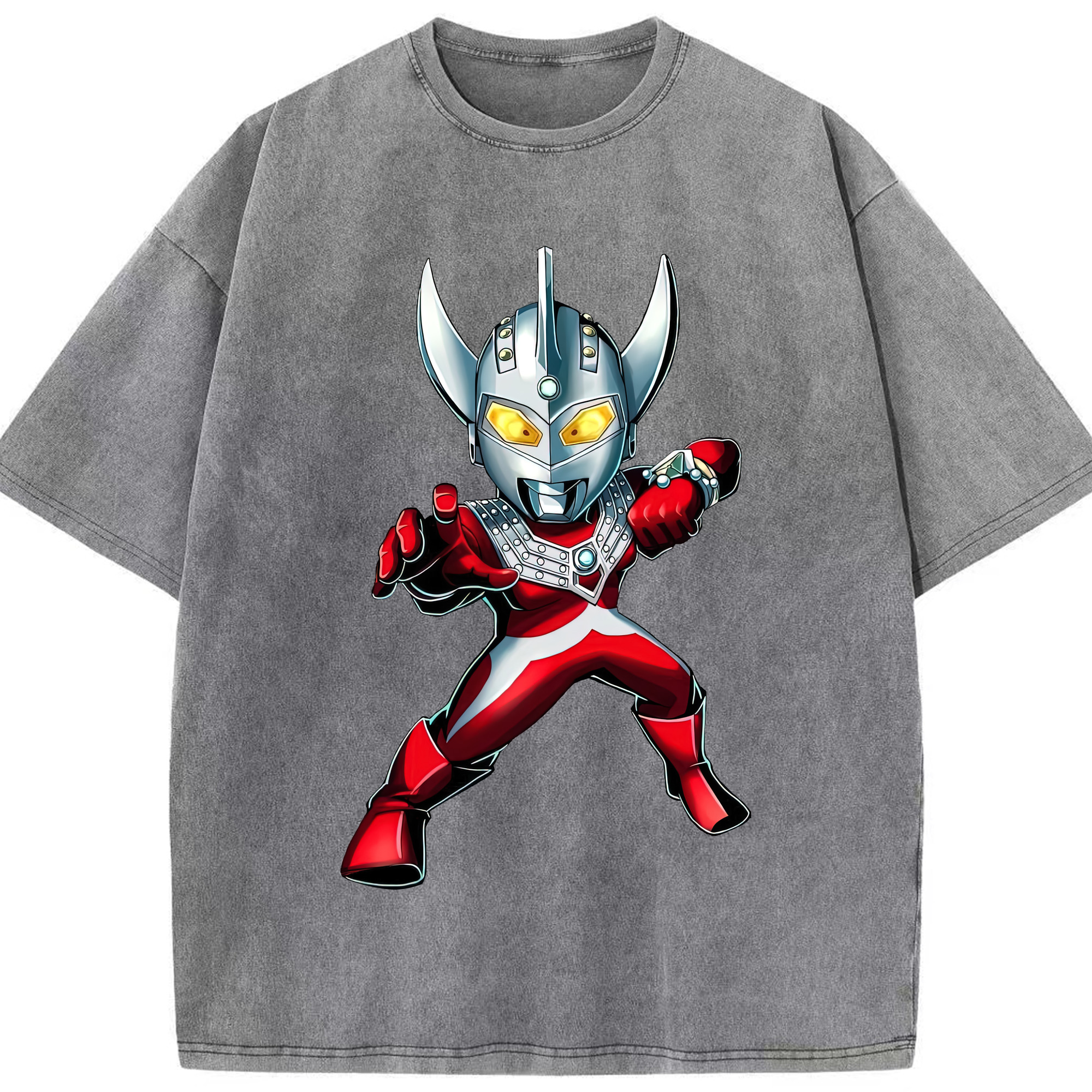 （画像用） ウルトラマン Ultraman 綿100% ヴィンテージ風 半袖Tシャツ（フロントプリント）