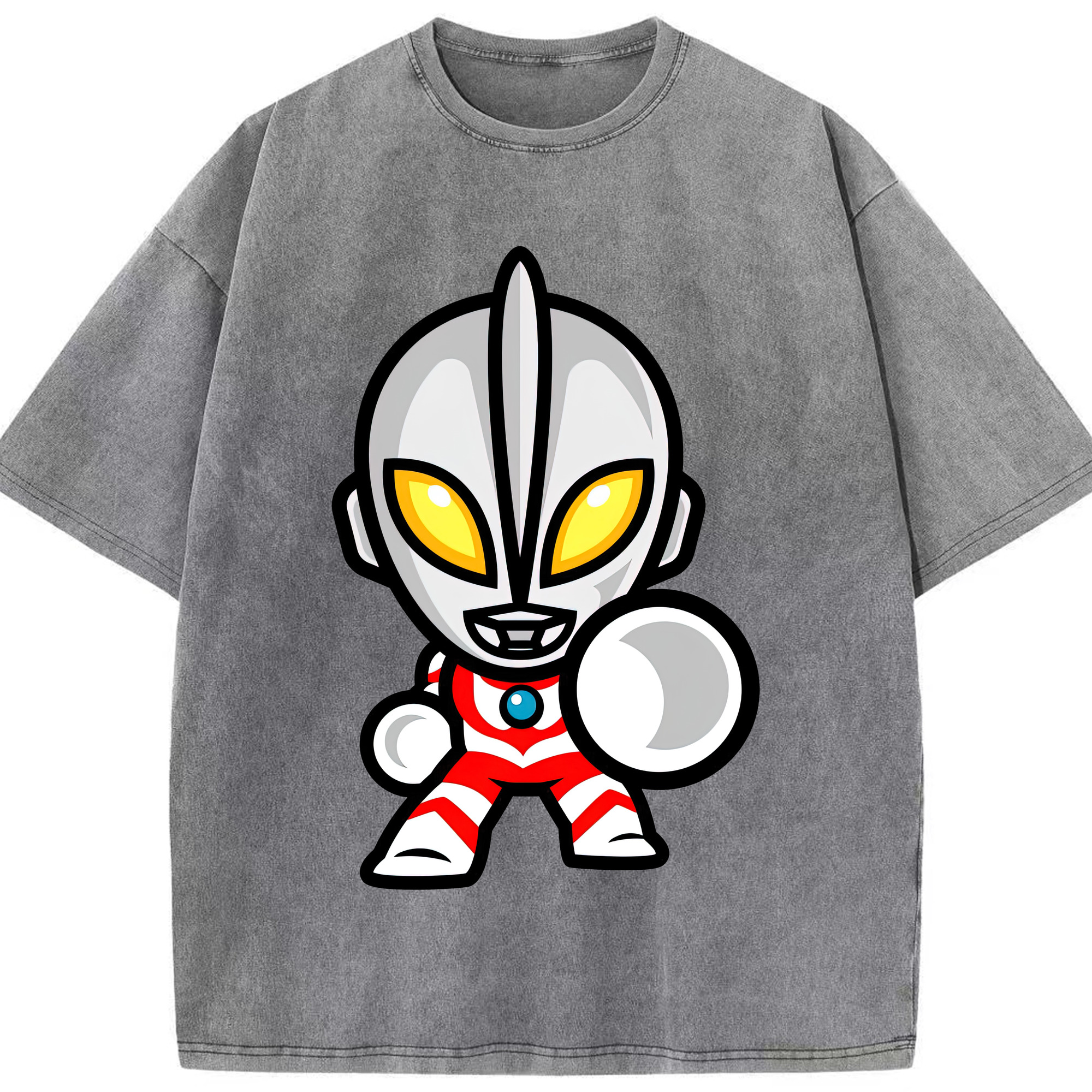 （画像用） ウルトラマン Ultraman 綿100% ヴィンテージ風 半袖Tシャツ（フロントプリント）