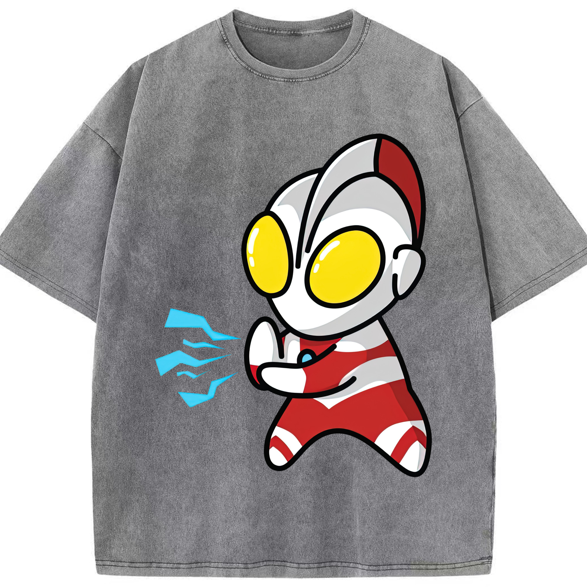 （画像用） ウルトラマン Ultraman 綿100% ヴィンテージ風 半袖Tシャツ（フロントプリント）