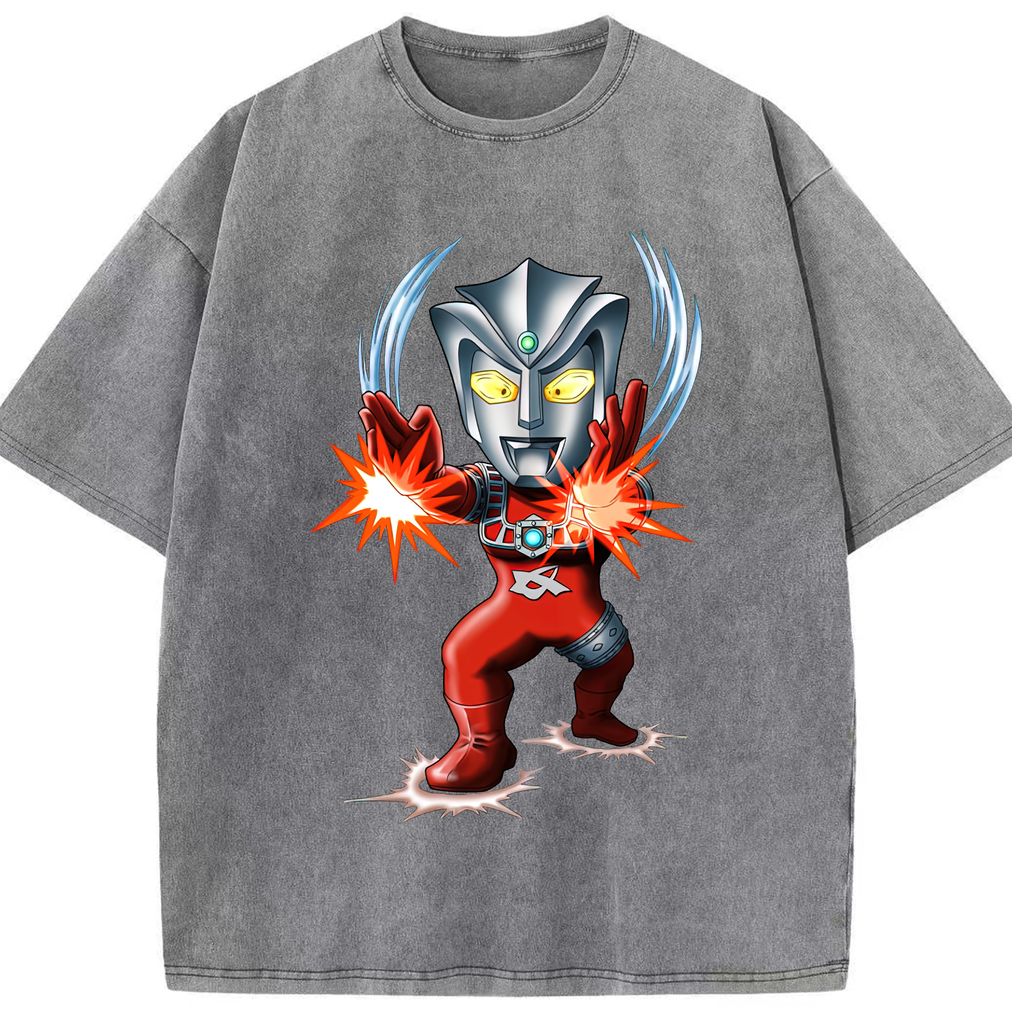 （画像用） ウルトラマン Ultraman 綿100% ヴィンテージ風 半袖Tシャツ（フロントプリント）