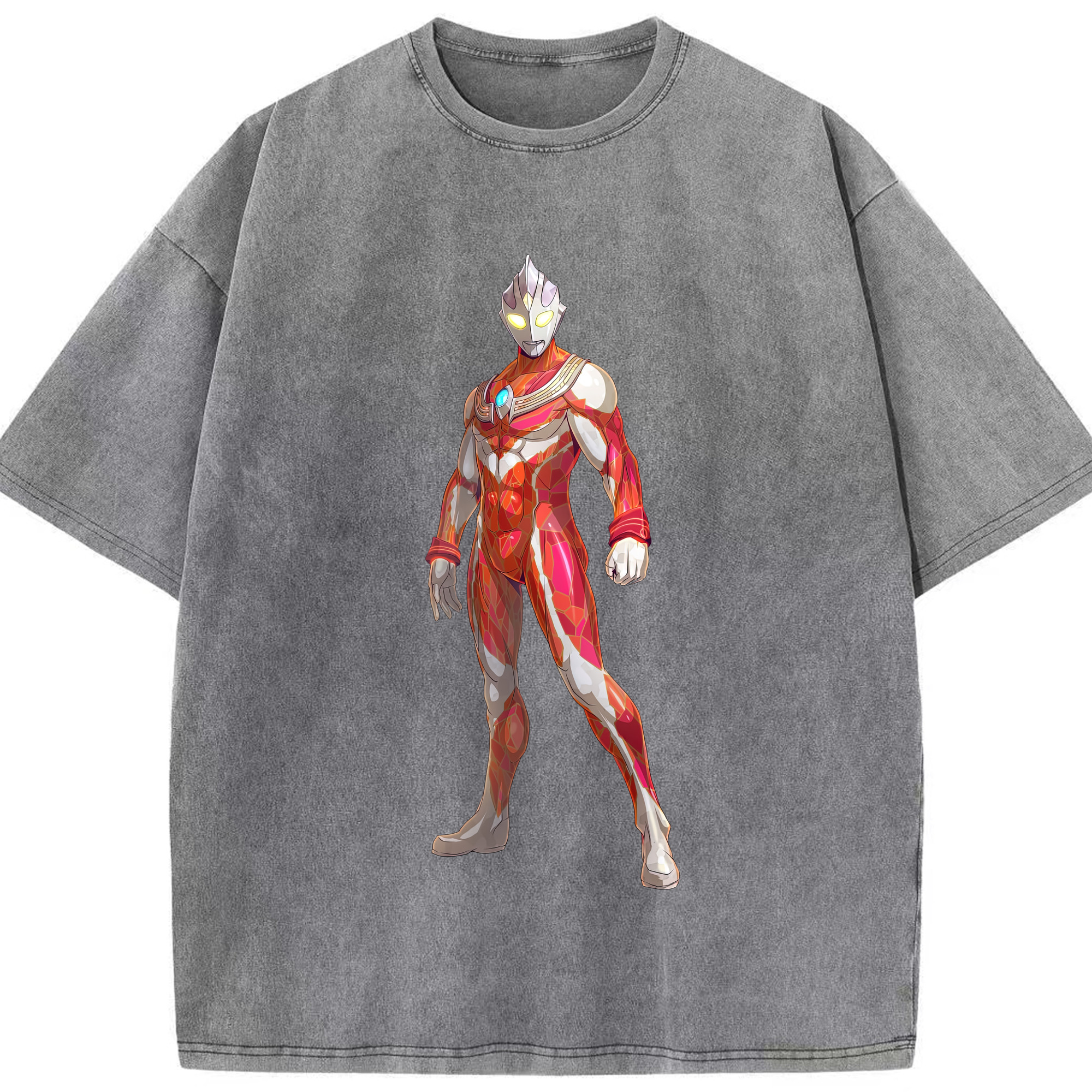（画像用） ウルトラマン Ultraman 綿100% ヴィンテージ風 半袖Tシャツ（フロントプリント）