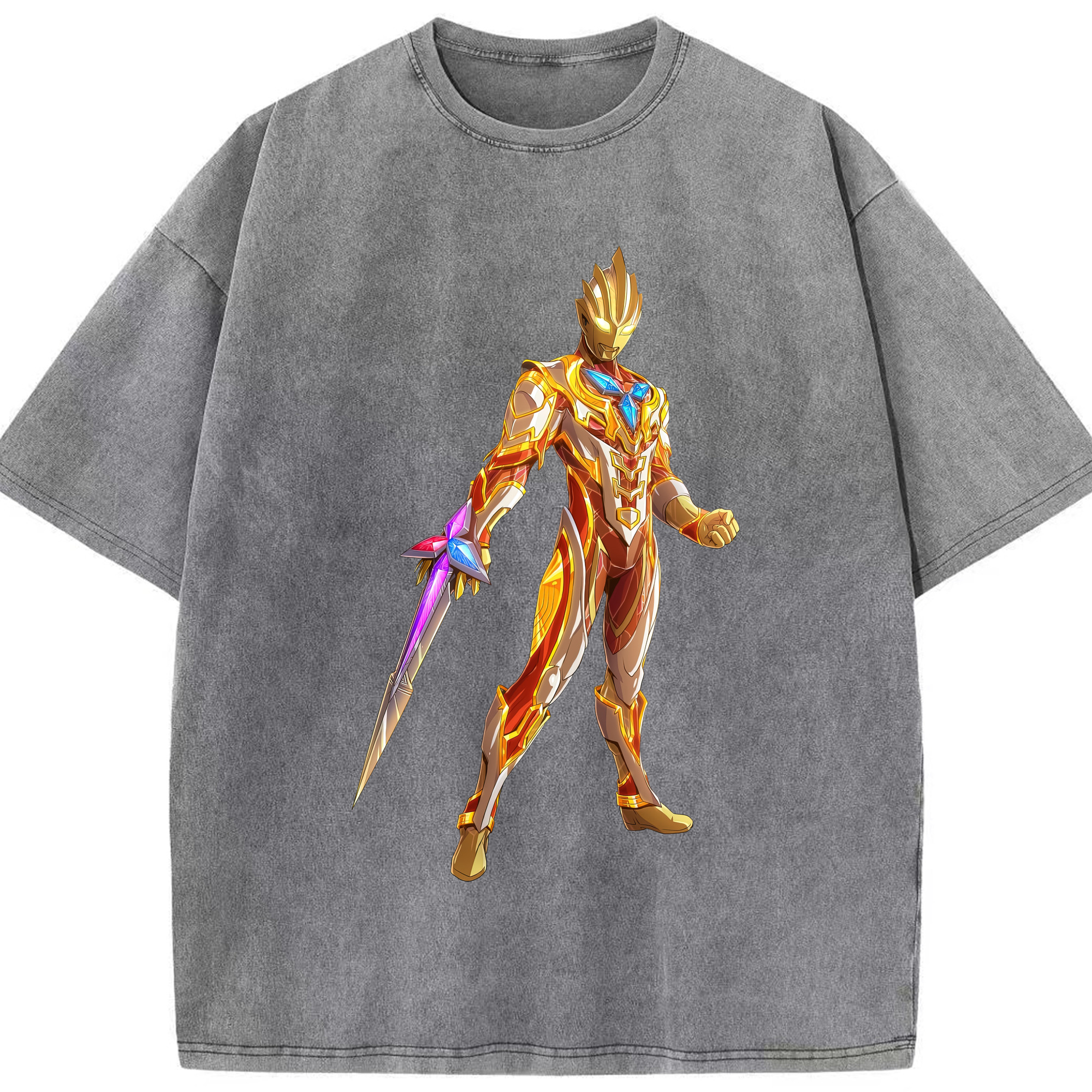 （画像用） ウルトラマン Ultraman 綿100% ヴィンテージ風 半袖Tシャツ（フロントプリント）
