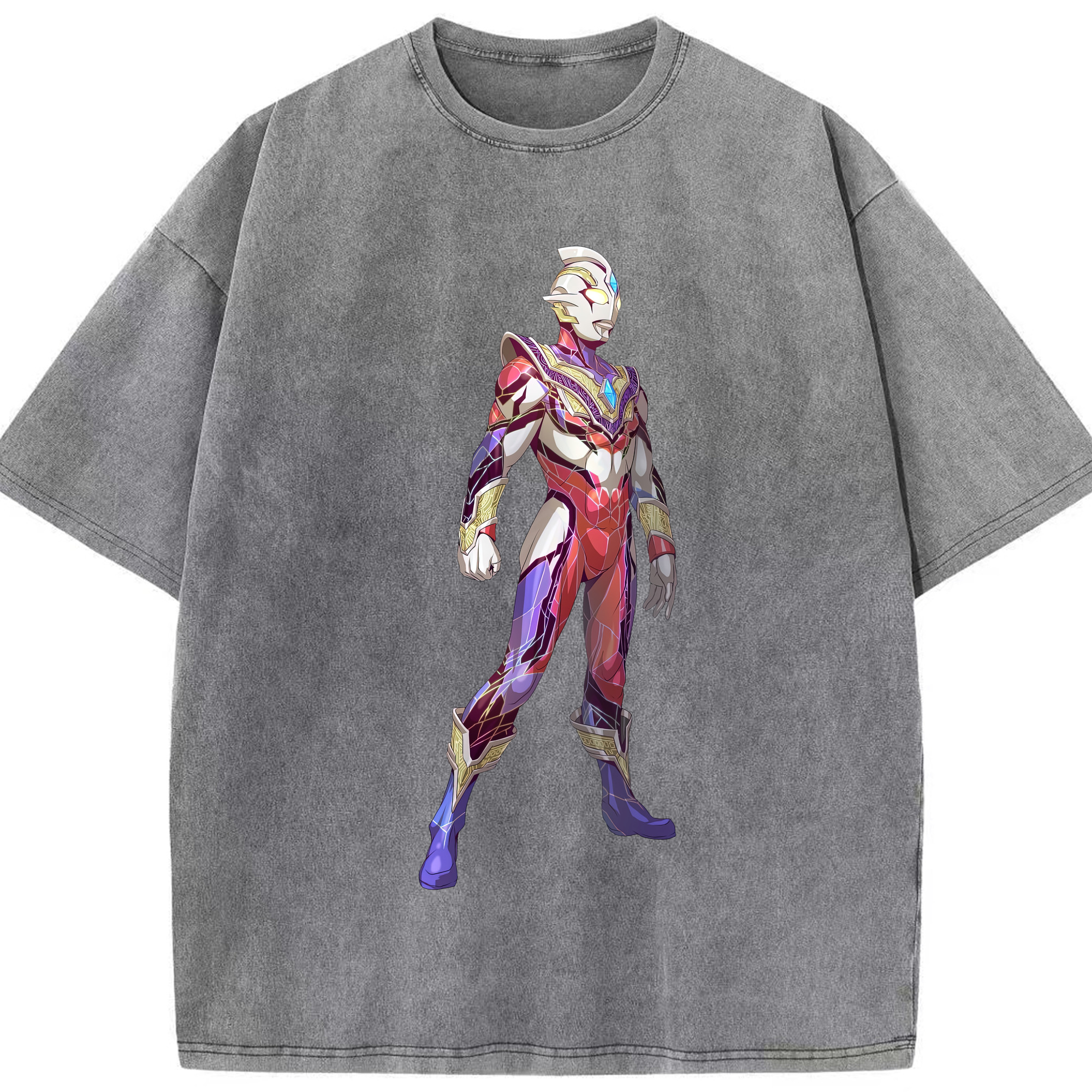 （画像用） ウルトラマン Ultraman 綿100% ヴィンテージ風 半袖Tシャツ（フロントプリント）