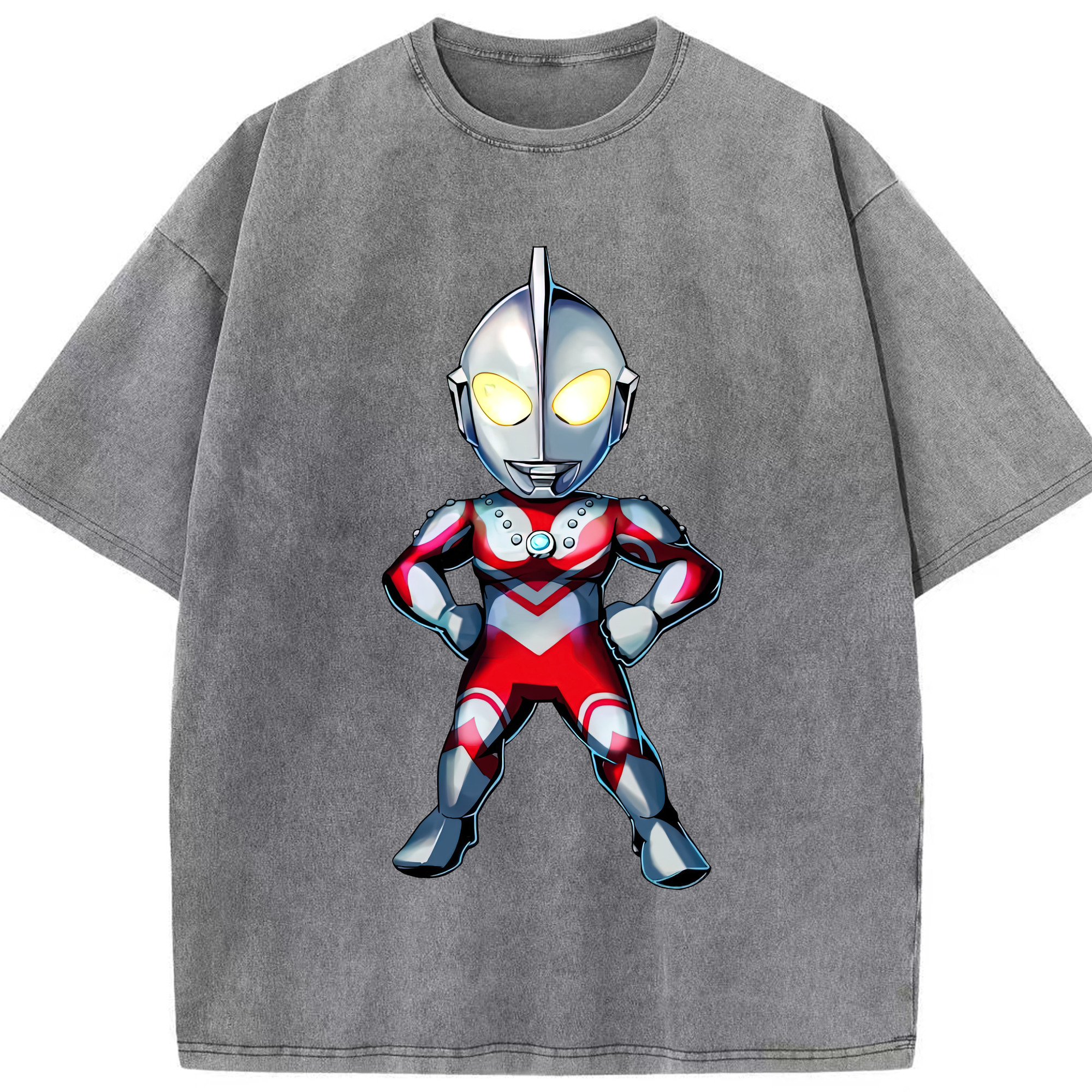 （画像用） ウルトラマン Ultraman 綿100% ヴィンテージ風 半袖Tシャツ（フロントプリント）