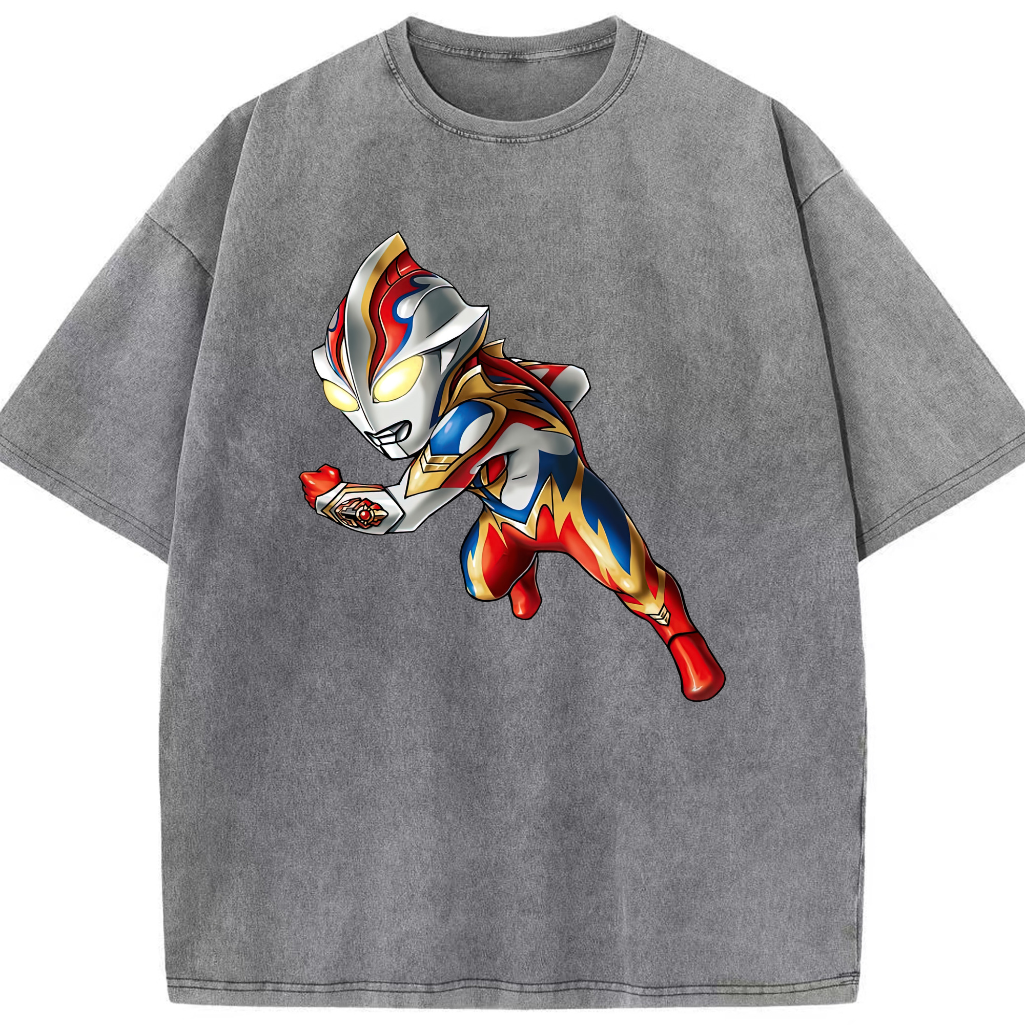 （画像用） ウルトラマン Ultraman 綿100% ヴィンテージ風 半袖Tシャツ（フロントプリント）