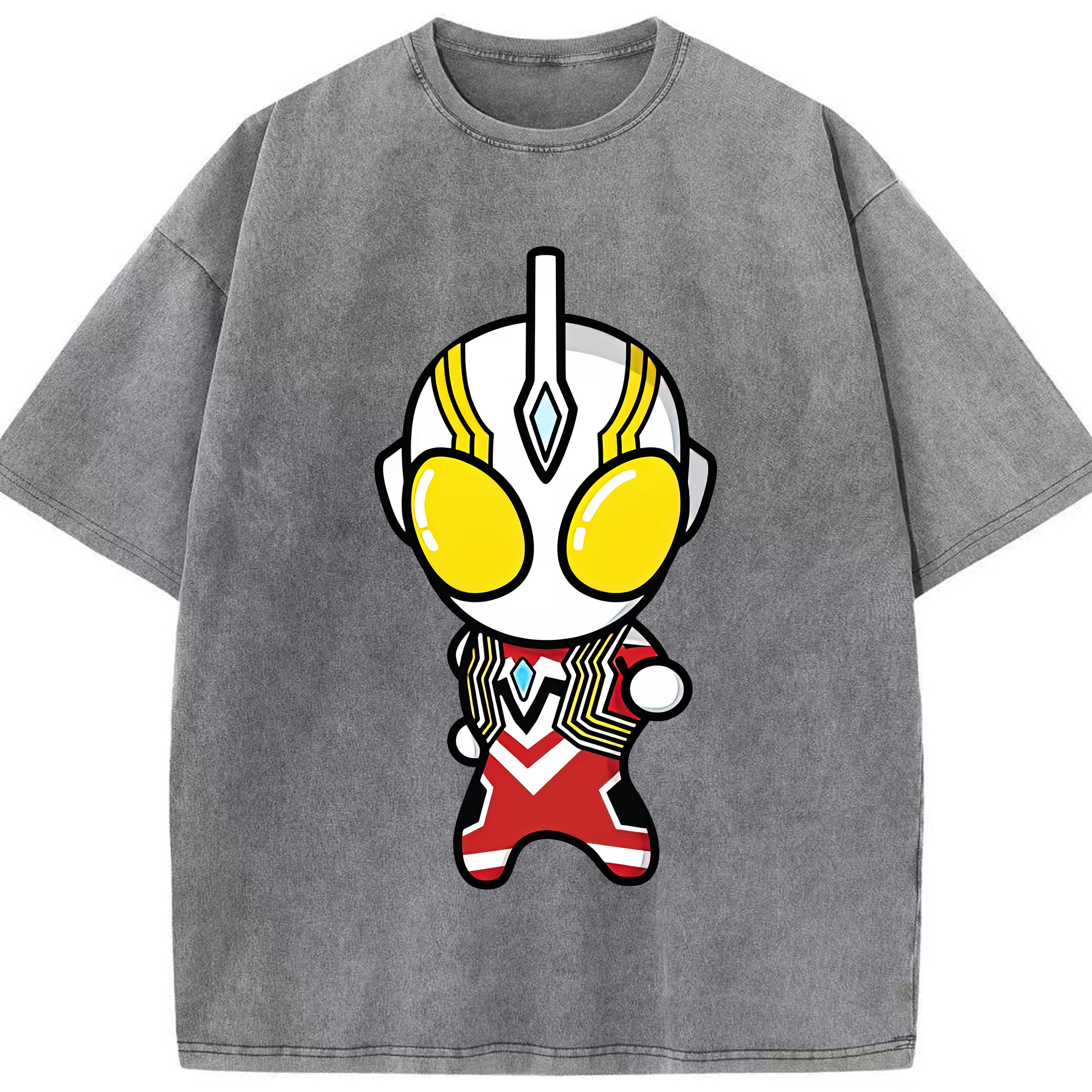 （画像用） ウルトラマン Ultraman 綿100% ヴィンテージ風 半袖Tシャツ（フロントプリント）