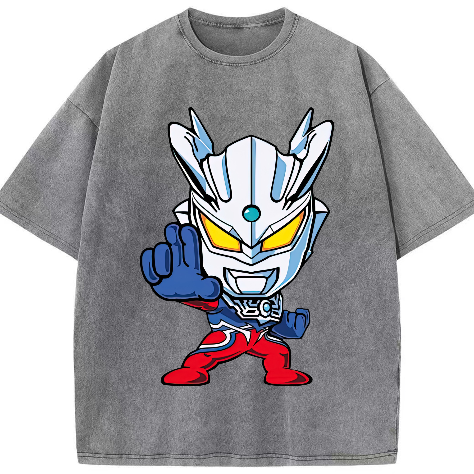 （画像用） ウルトラマン Ultraman 綿100% ヴィンテージ風 半袖Tシャツ（フロントプリント）