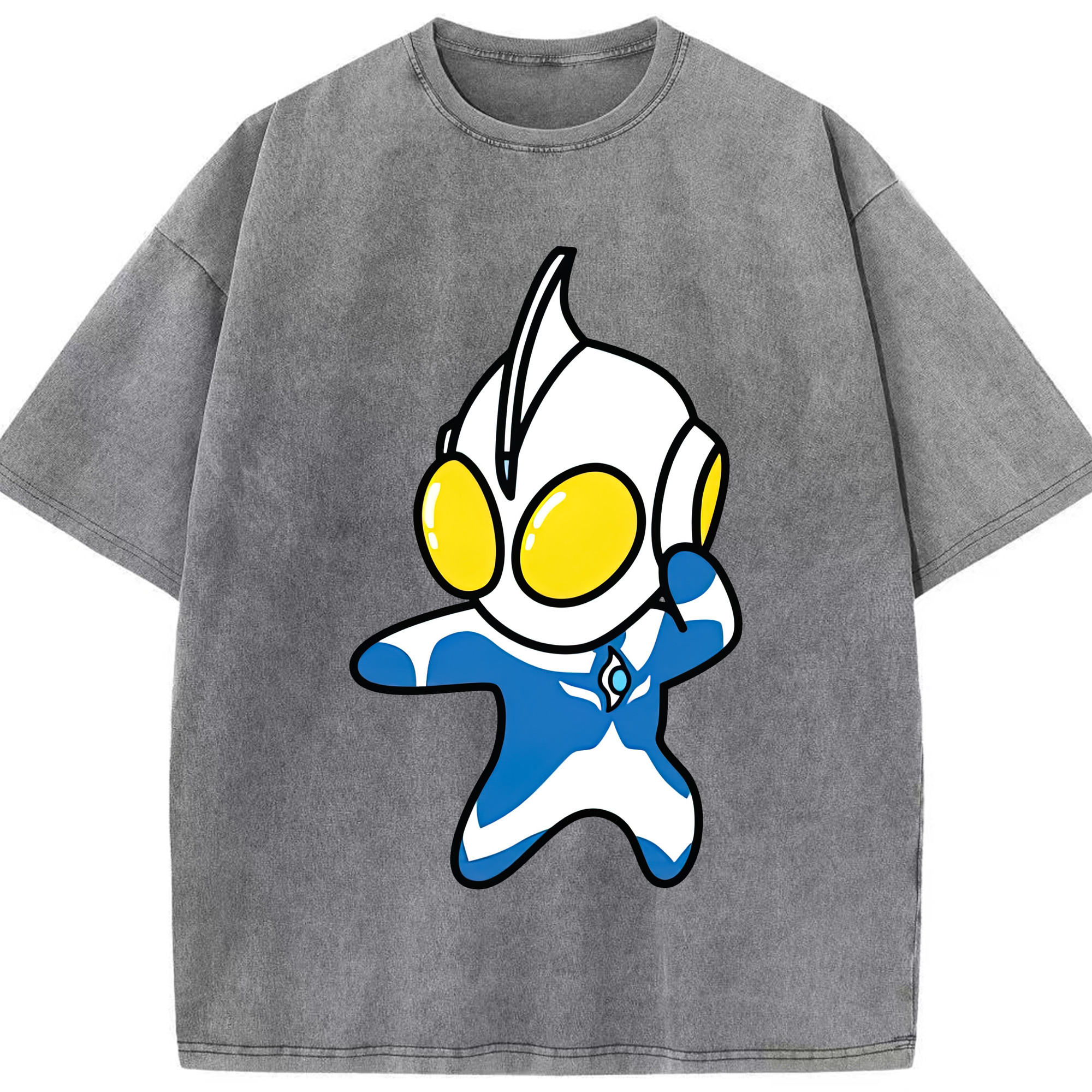 （画像用） ウルトラマン Ultraman 綿100% ヴィンテージ風 半袖Tシャツ（フロントプリント）