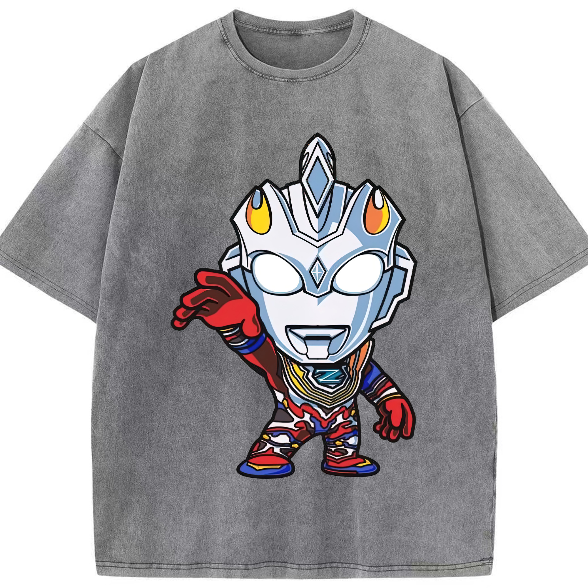 （画像用） ウルトラマン Ultraman 綿100% ヴィンテージ風 半袖Tシャツ（フロントプリント）