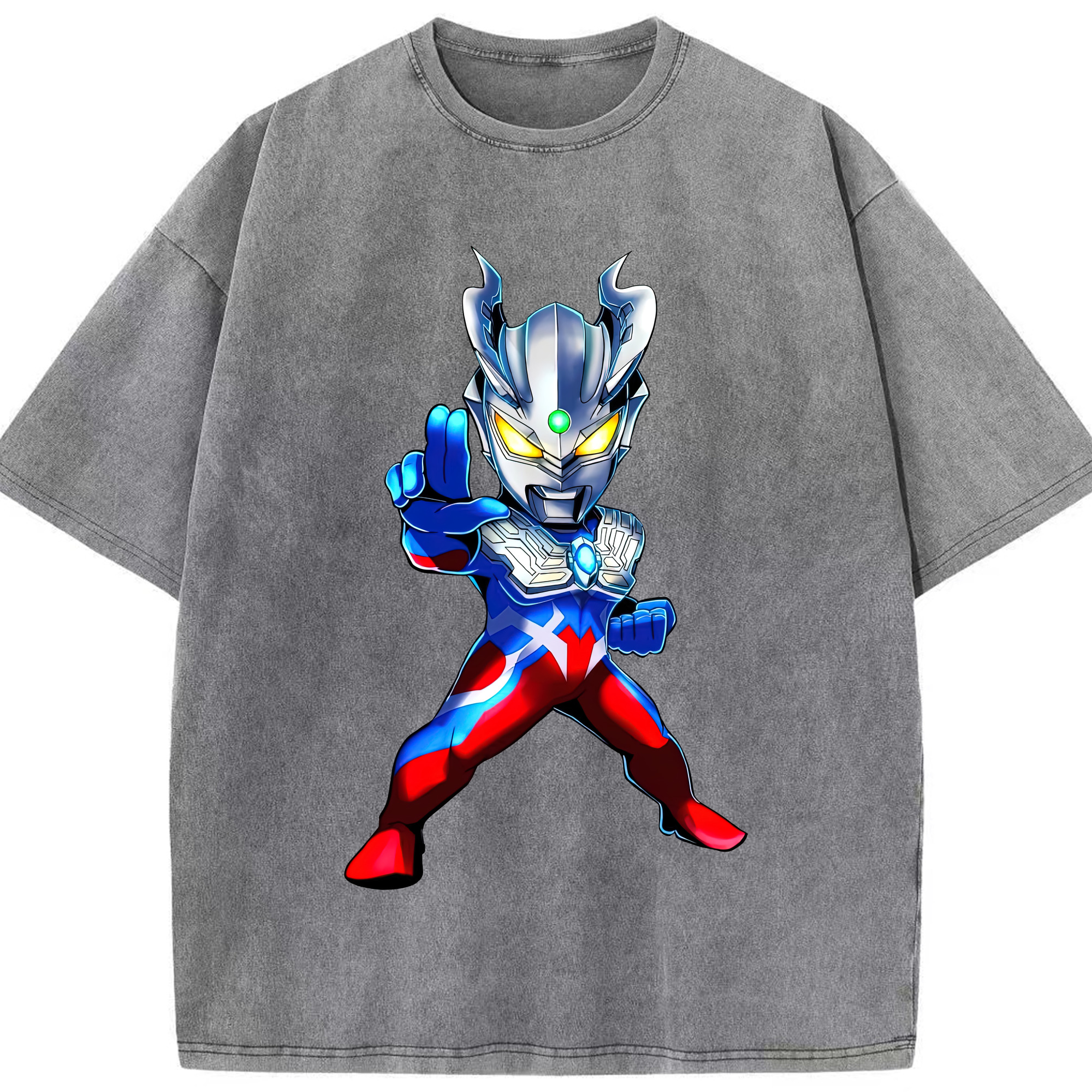 （画像用） ウルトラマン Ultraman 綿100% ヴィンテージ風 半袖Tシャツ（フロントプリント）