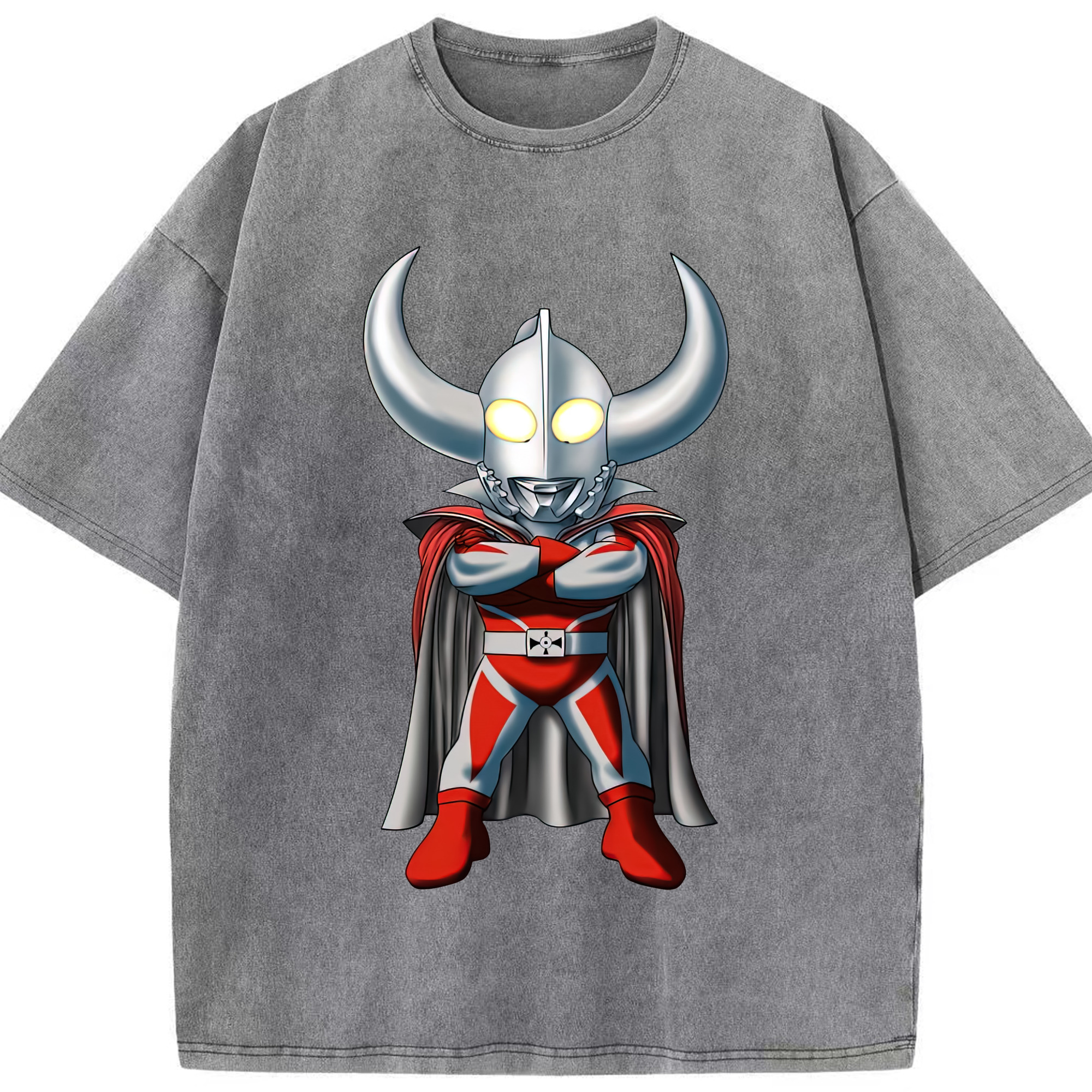 （画像用） ウルトラマン Ultraman 綿100% ヴィンテージ風 半袖Tシャツ（フロントプリント）