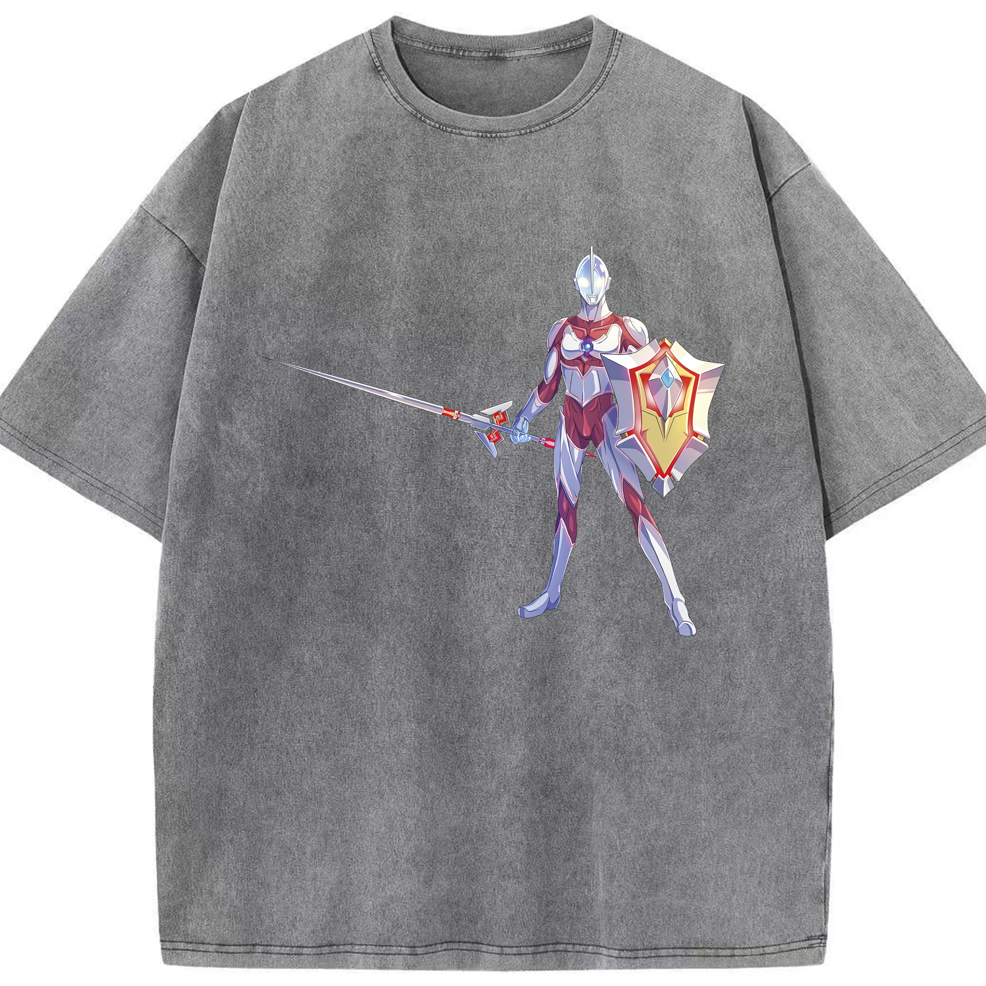 （画像用） ウルトラマン Ultraman 綿100% ヴィンテージ風 半袖Tシャツ（フロントプリント）