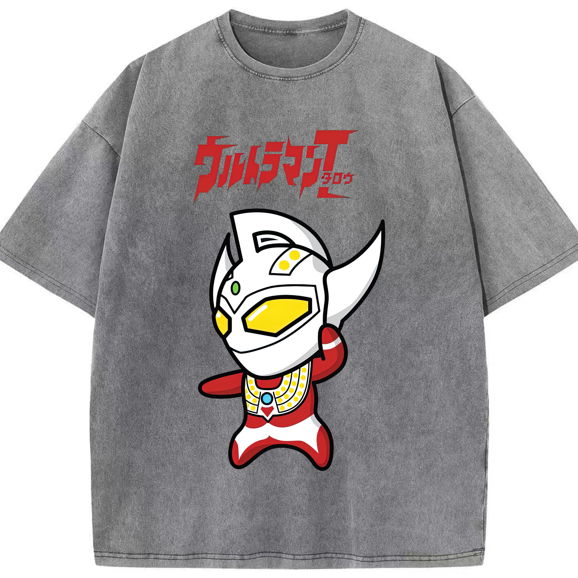 （画像用） ウルトラマン Ultraman 綿100% ヴィンテージ風 半袖Tシャツ（フロントプリント）