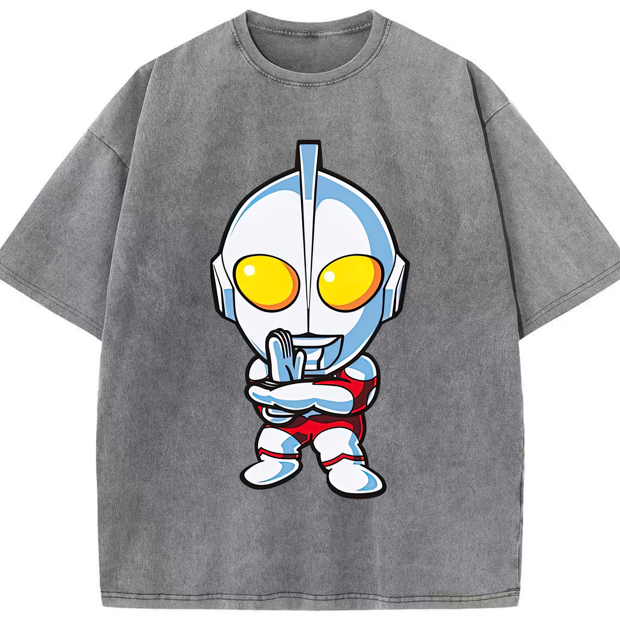 （画像用） ウルトラマン Ultraman 綿100% ヴィンテージ風 半袖Tシャツ（フロントプリント）