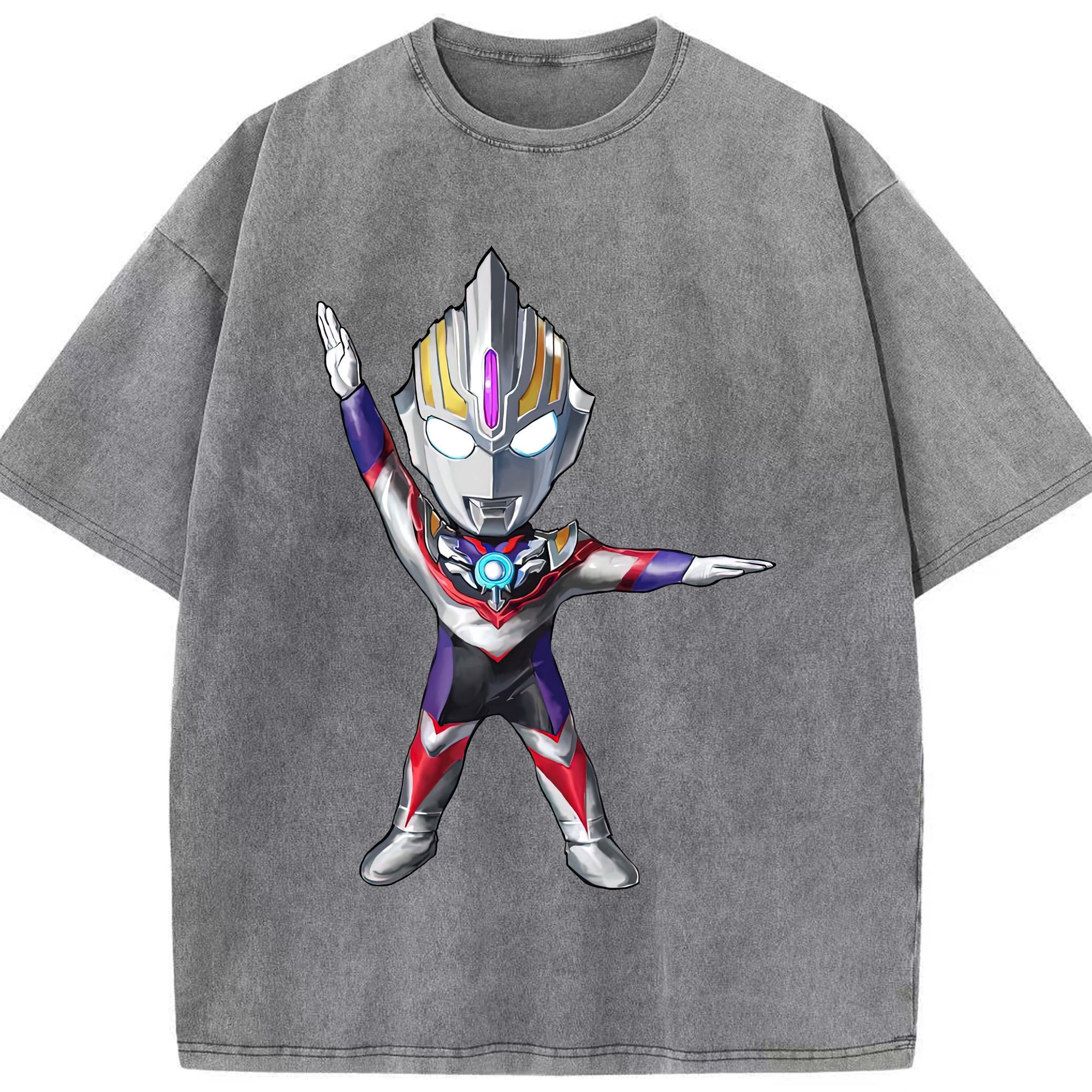 （画像用） ウルトラマン Ultraman 綿100% ヴィンテージ風 半袖Tシャツ（フロントプリント）