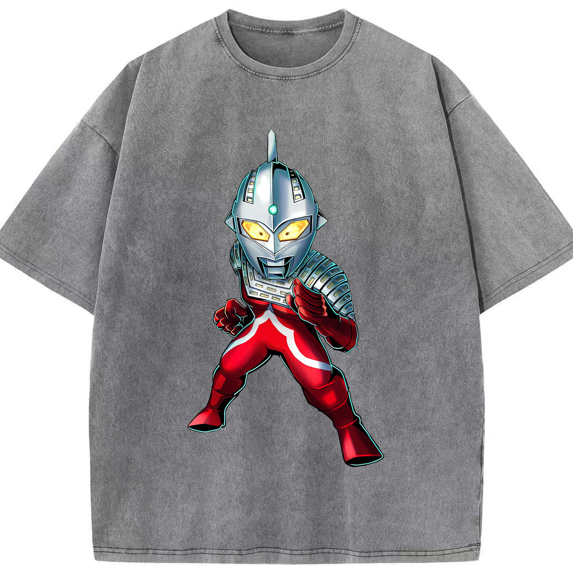 （画像用） ウルトラマン Ultraman 綿100% ヴィンテージ風 半袖Tシャツ（フロントプリント）