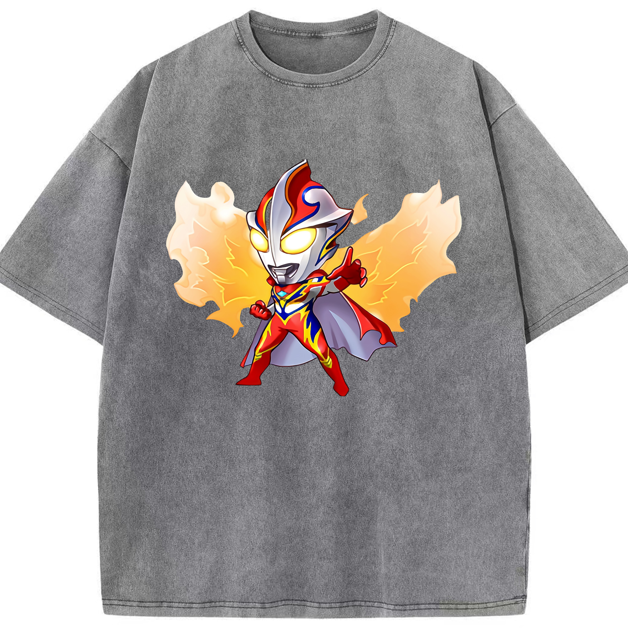 （画像用） ウルトラマン Ultraman 綿100% ヴィンテージ風 半袖Tシャツ（フロントプリント）