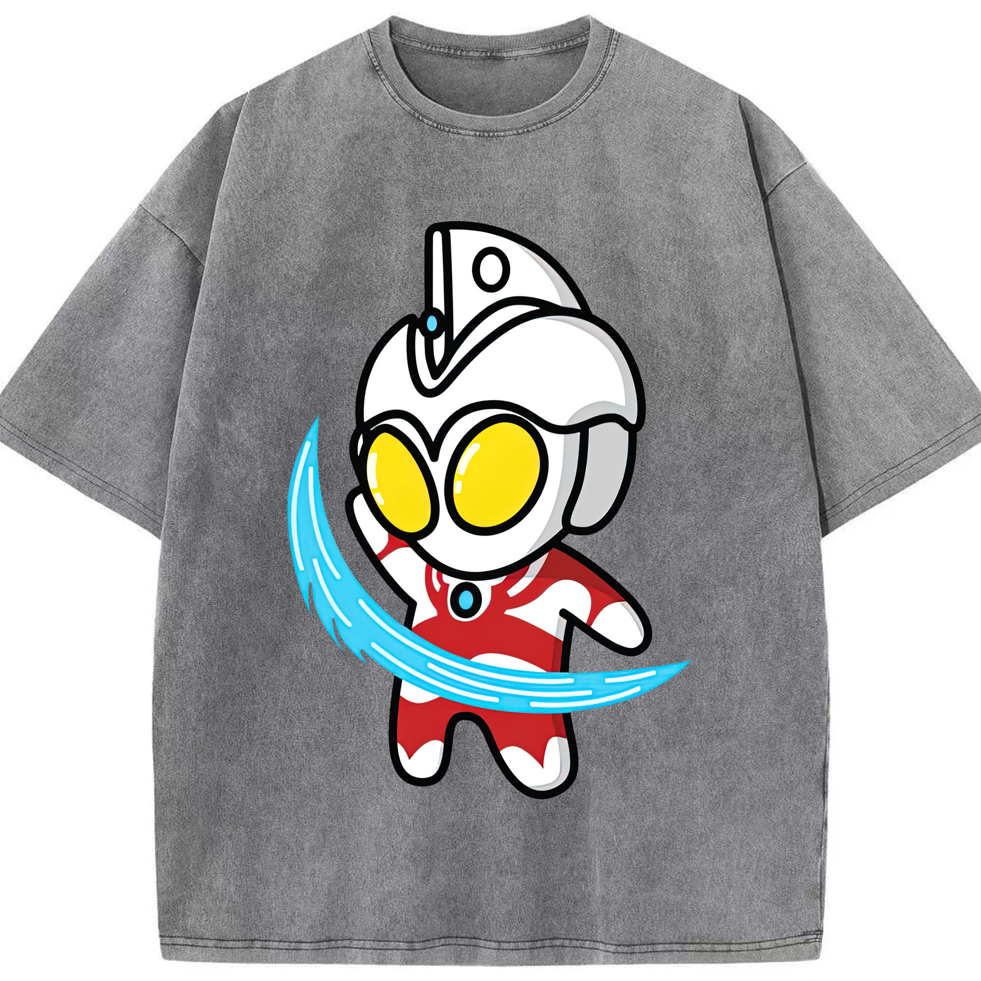 （画像用） ウルトラマン Ultraman 綿100% ヴィンテージ風 半袖Tシャツ（フロントプリント）