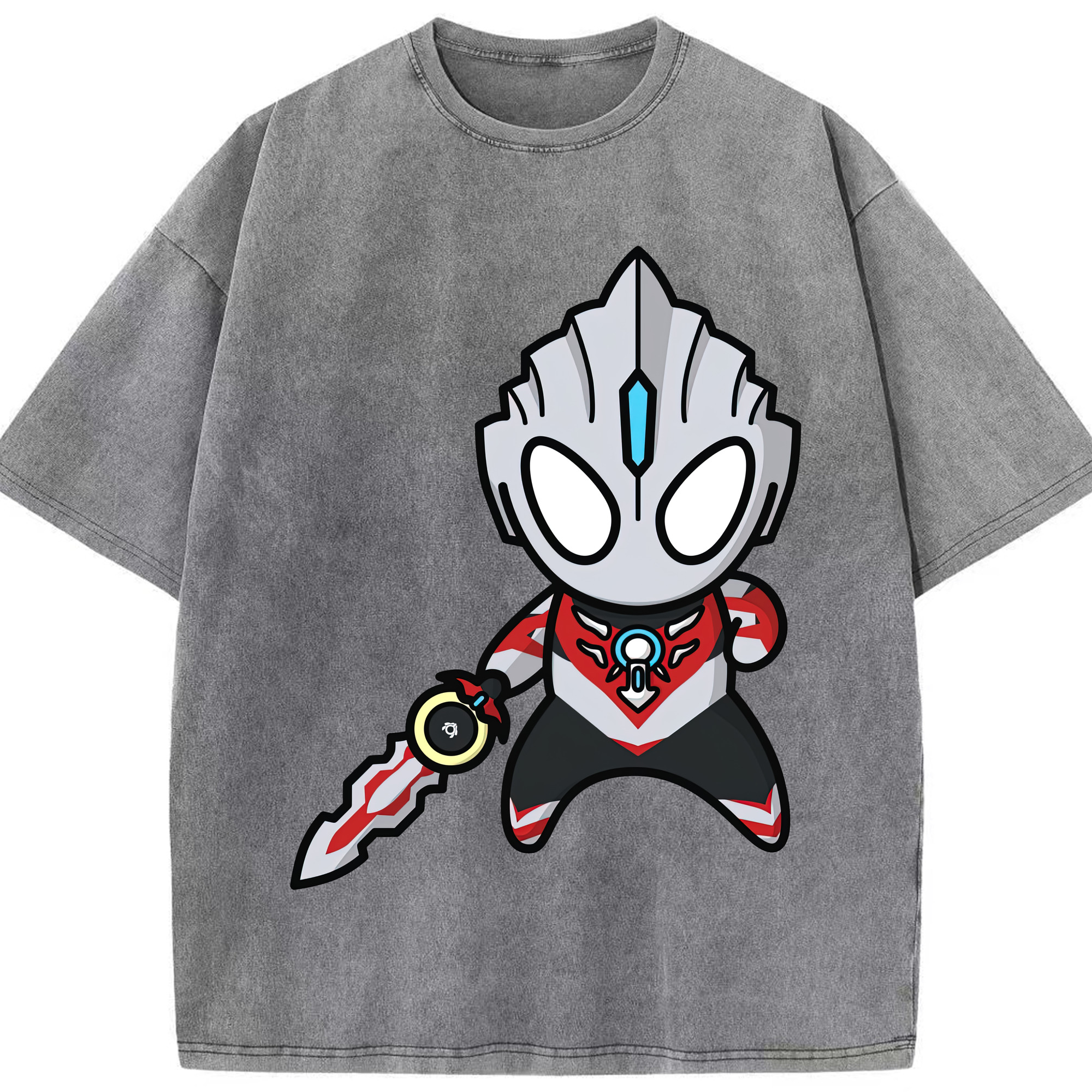 （画像用） ウルトラマン Ultraman 綿100% ヴィンテージ風 半袖Tシャツ（フロントプリント）