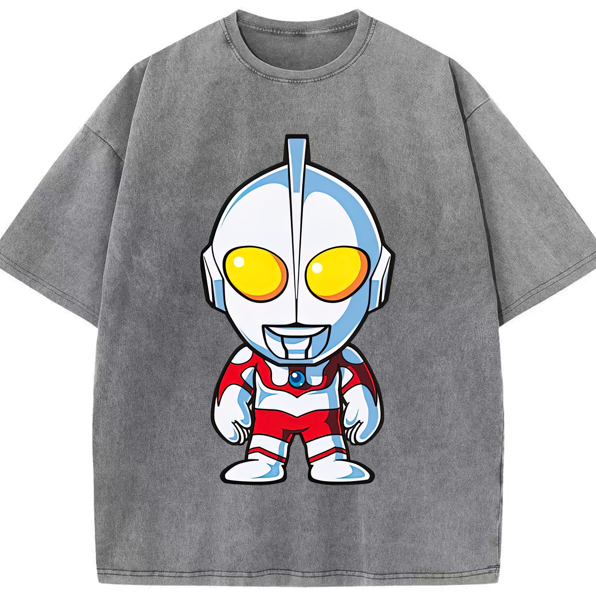 （画像用） ウルトラマン Ultraman 綿100% ヴィンテージ風 半袖Tシャツ（フロントプリント）
