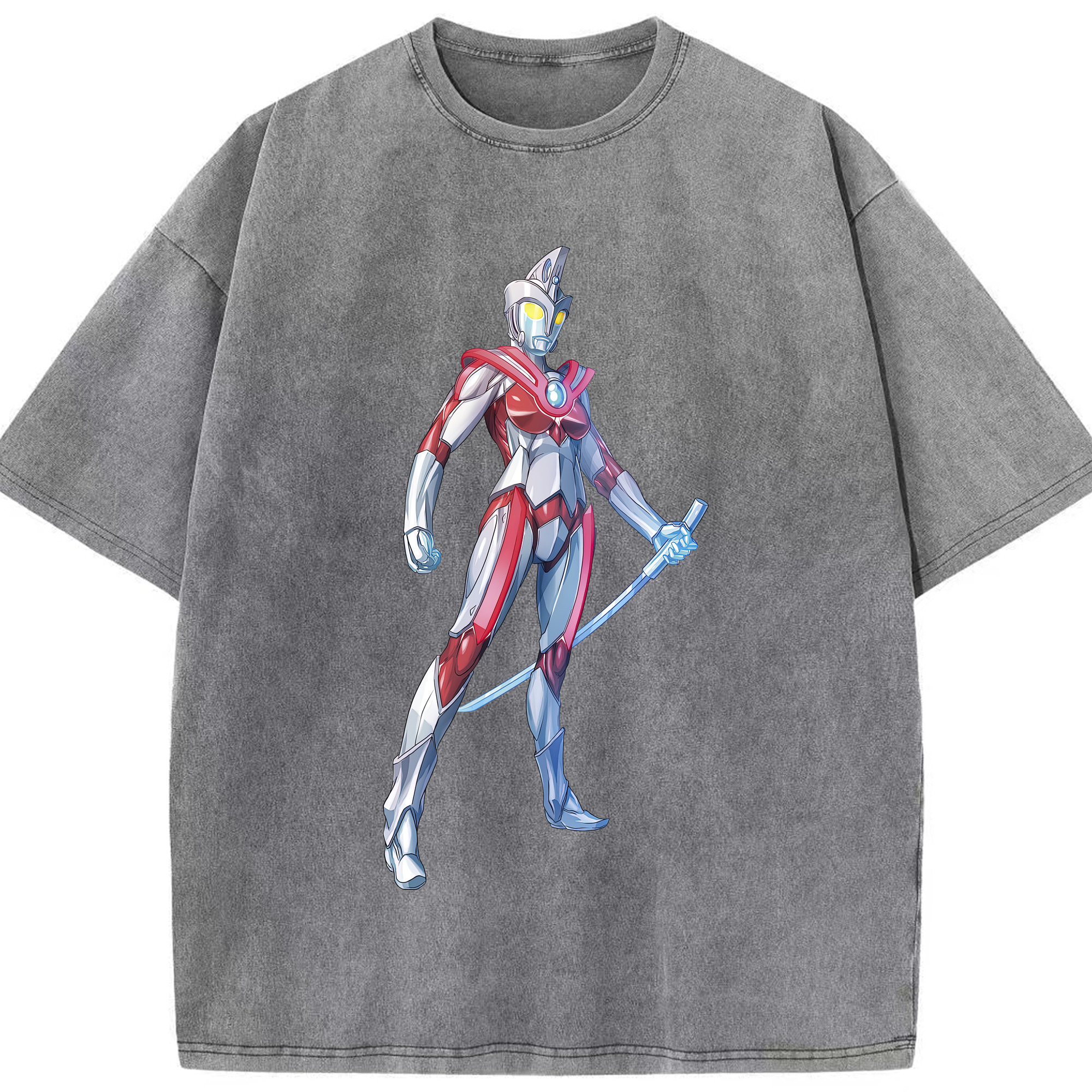 （画像用） ウルトラマン Ultraman 綿100% ヴィンテージ風 半袖Tシャツ（フロントプリント）