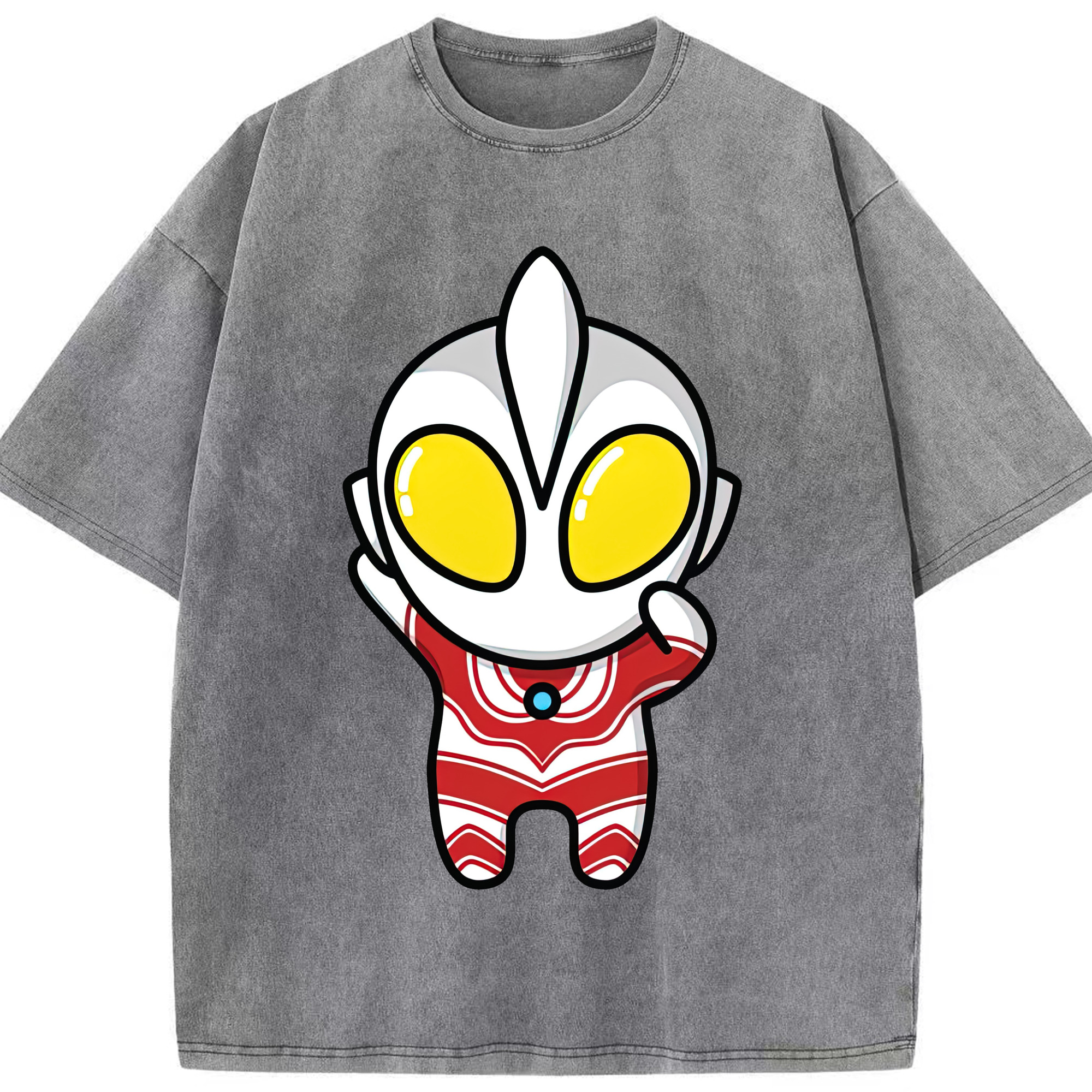 （画像用） ウルトラマン Ultraman 綿100% ヴィンテージ風 半袖Tシャツ（フロントプリント）