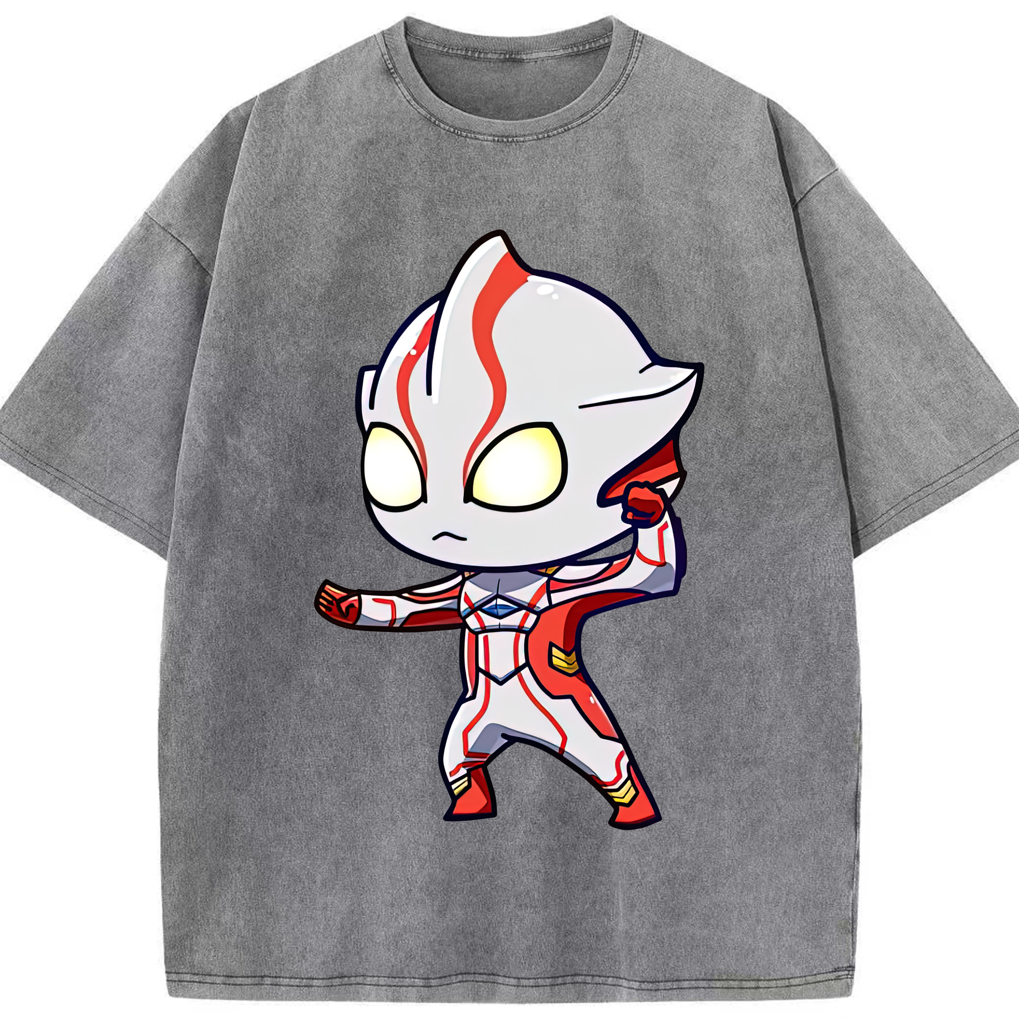 （画像用） ウルトラマン Ultraman 綿100% ヴィンテージ風 半袖Tシャツ（フロントプリント）