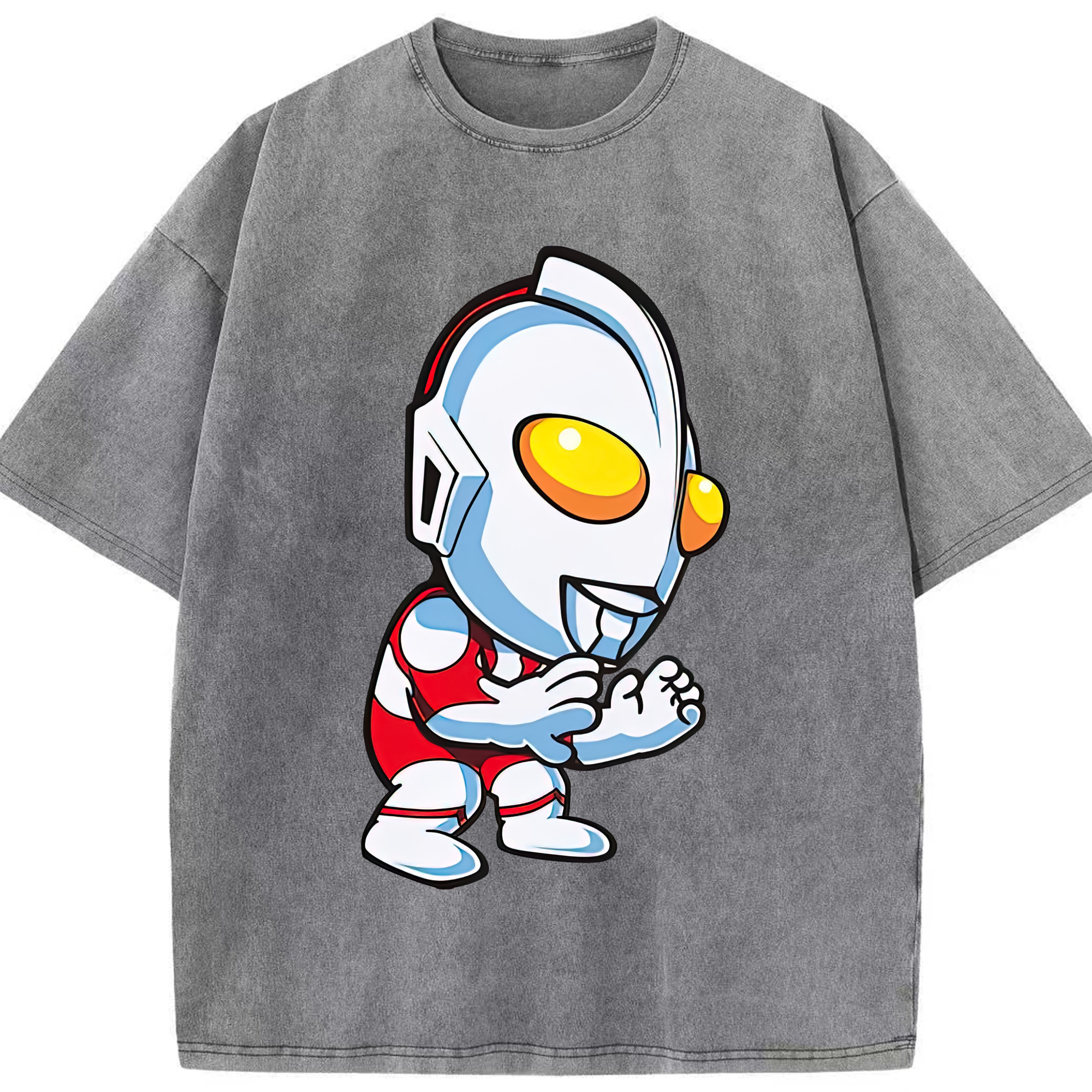 （画像用） ウルトラマン Ultraman 綿100% ヴィンテージ風 半袖Tシャツ（フロントプリント）