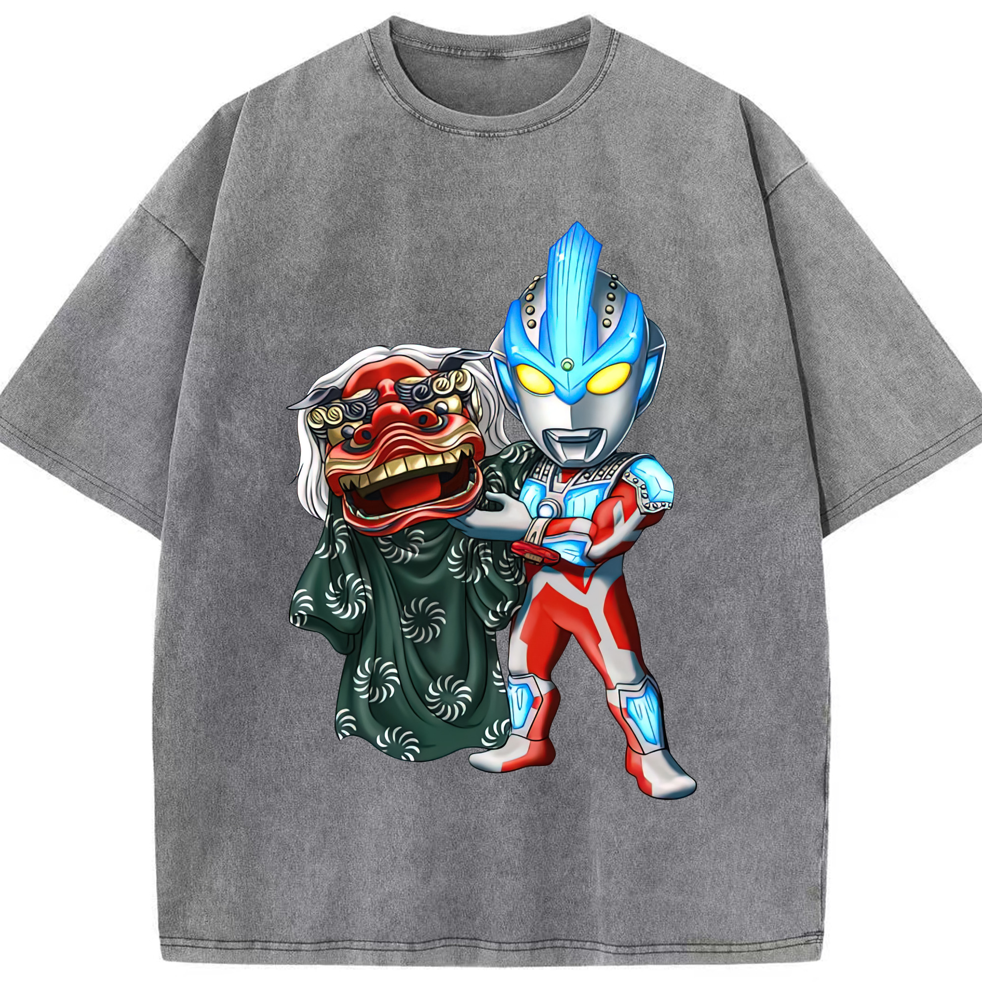 （画像用） ウルトラマン Ultraman 綿100% ヴィンテージ風 半袖Tシャツ（フロントプリント）