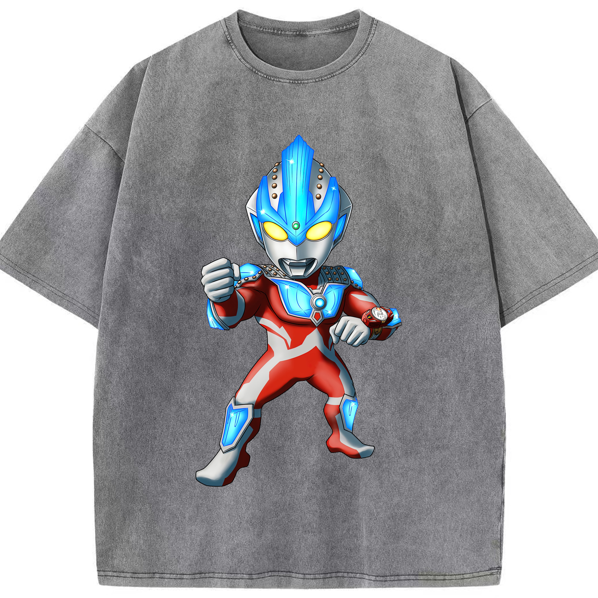 （画像用） ウルトラマン Ultraman 綿100% ヴィンテージ風 半袖Tシャツ（フロントプリント）