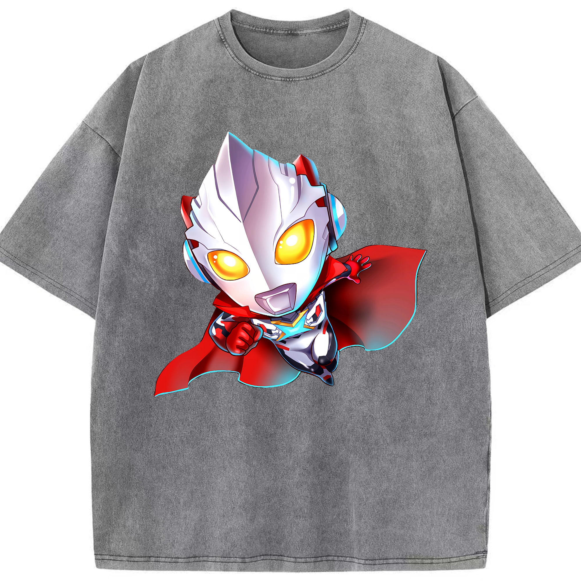（画像用） ウルトラマン Ultraman 綿100% ヴィンテージ風 半袖Tシャツ（フロントプリント）