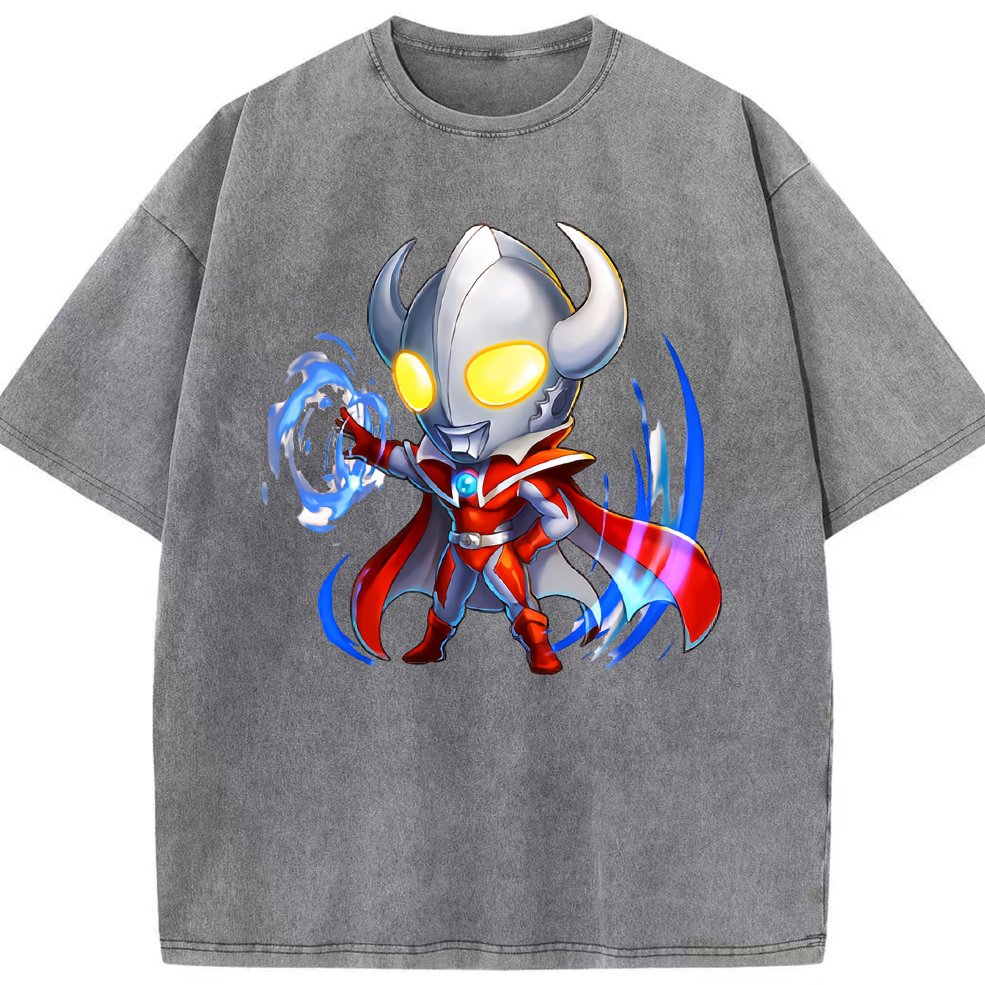（画像用） ウルトラマン Ultraman 綿100% ヴィンテージ風 半袖Tシャツ（フロントプリント）
