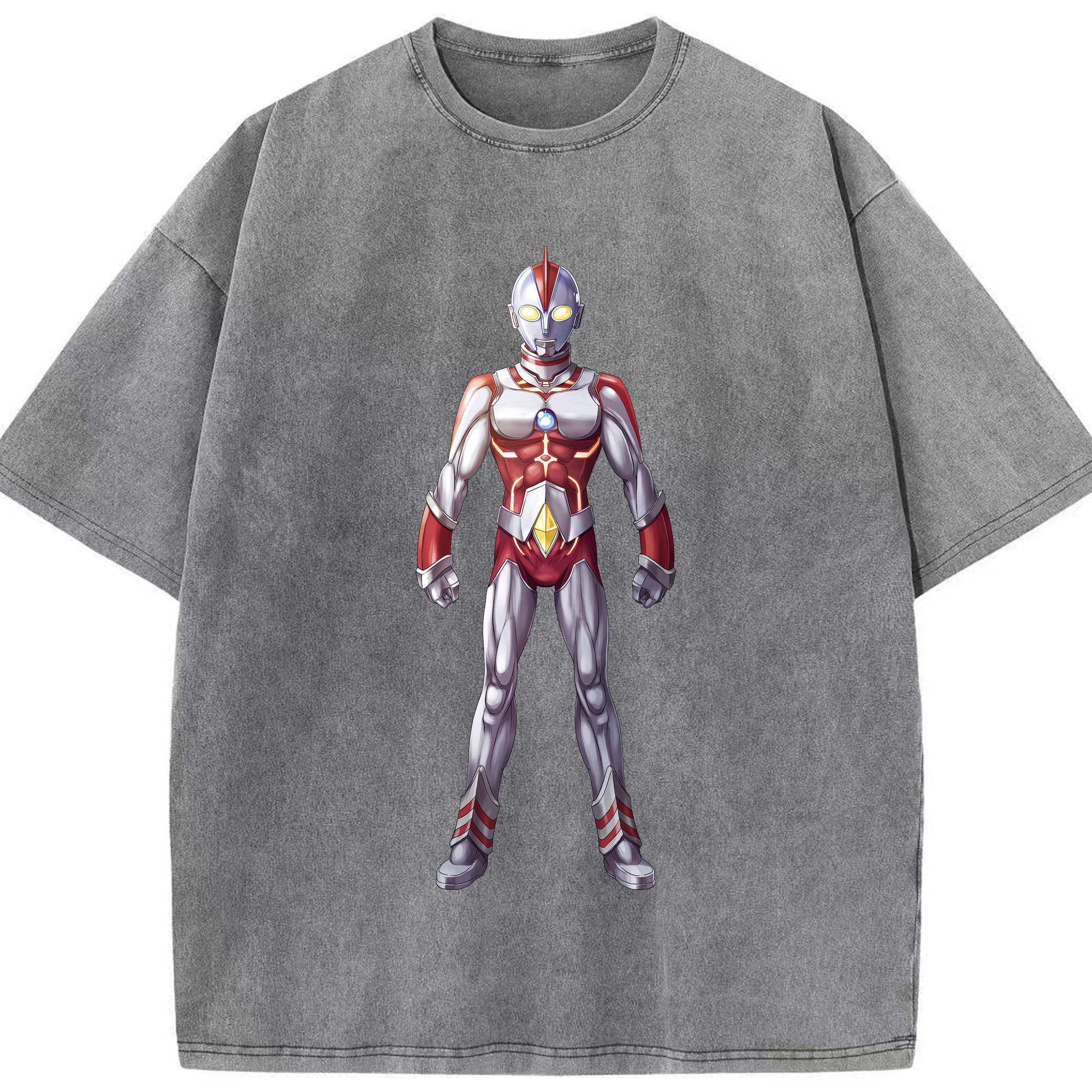 （画像用） ウルトラマン Ultraman 綿100% ヴィンテージ風 半袖Tシャツ（フロントプリント）