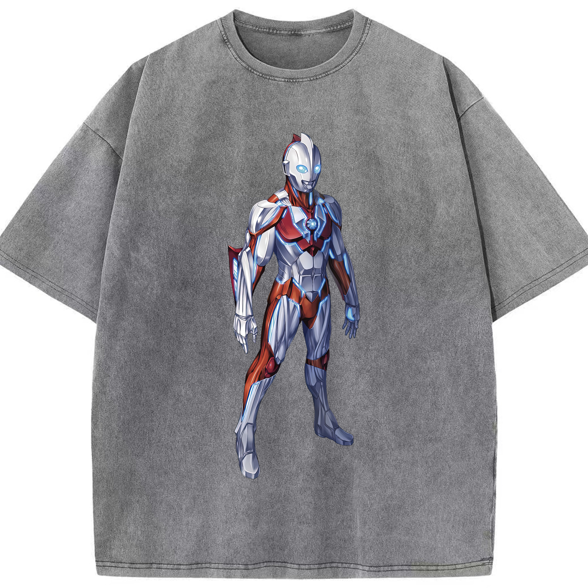 （画像用） ウルトラマン Ultraman 綿100% ヴィンテージ風 半袖Tシャツ（フロントプリント）