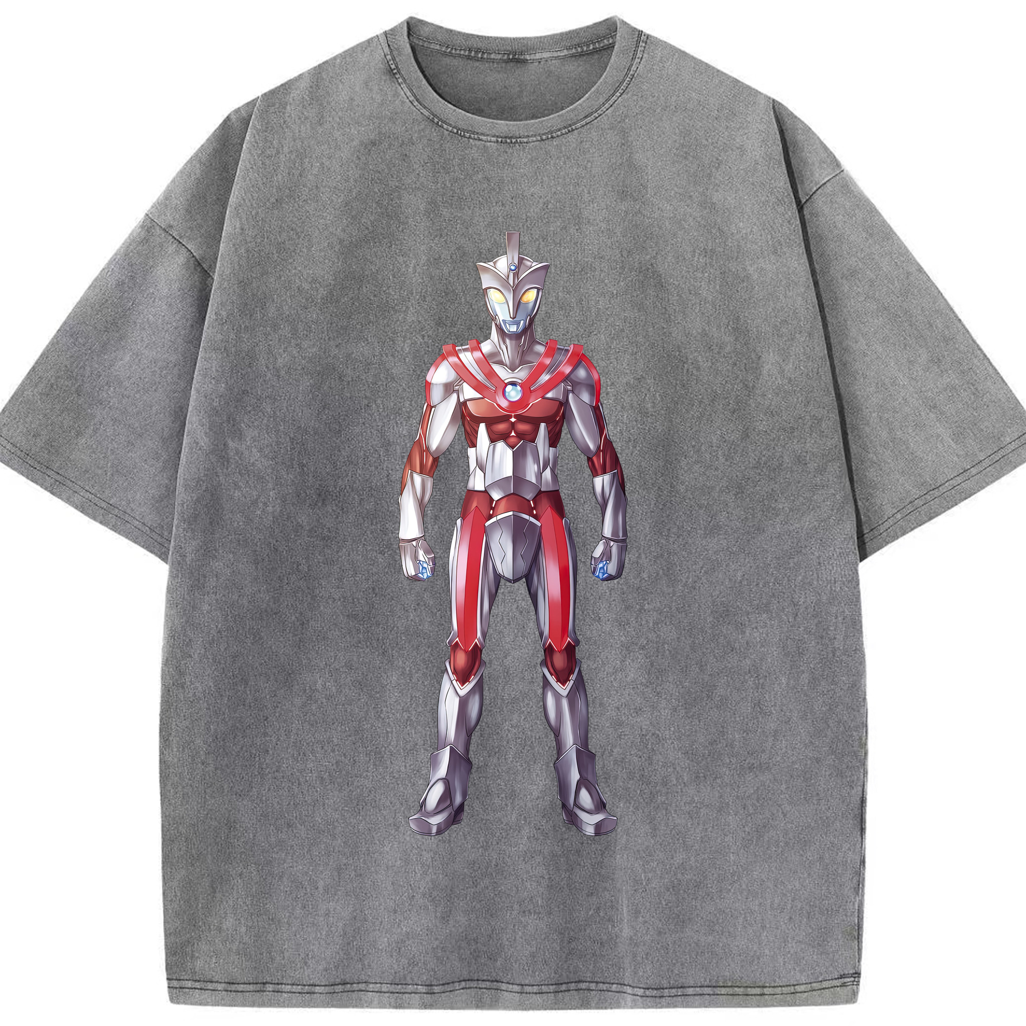 （画像用） ウルトラマン Ultraman 綿100% ヴィンテージ風 半袖Tシャツ（フロントプリント）
