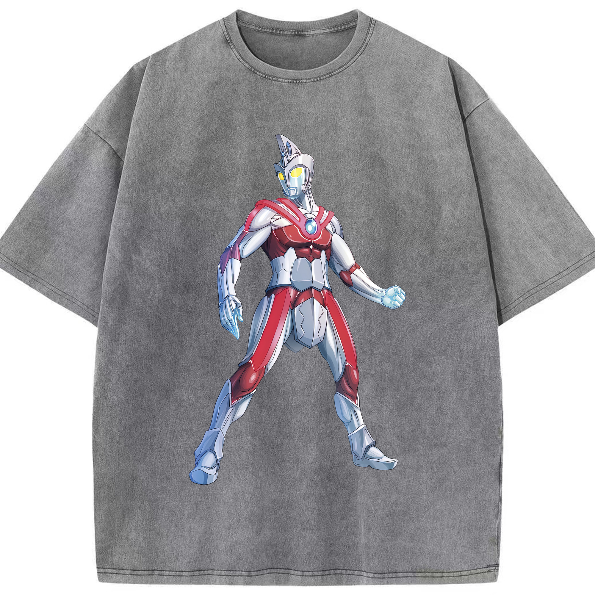 （画像用） ウルトラマン Ultraman 綿100% ヴィンテージ風 半袖Tシャツ（フロントプリント）