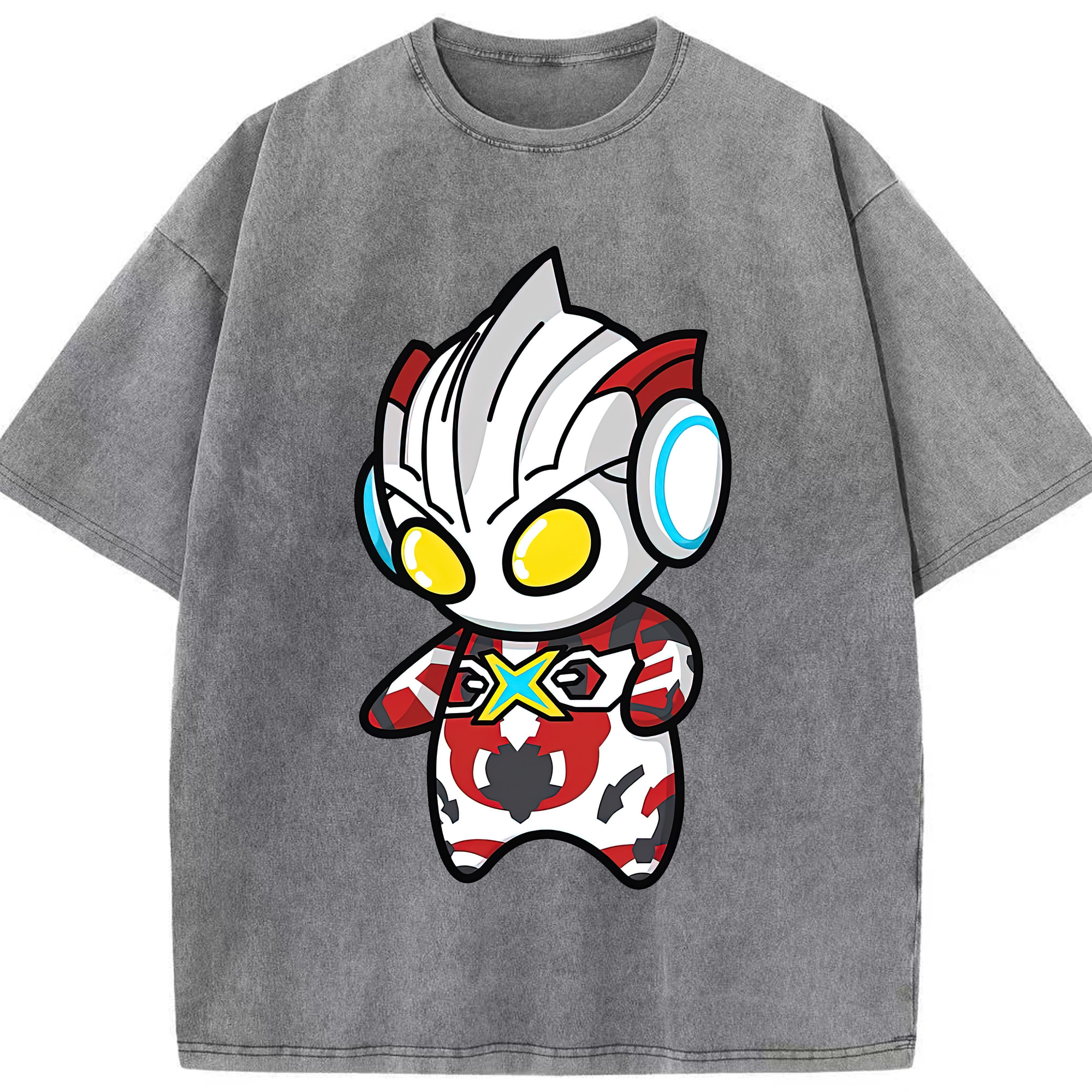 （画像用） ウルトラマン Ultraman 綿100% ヴィンテージ風 半袖Tシャツ（フロントプリント）