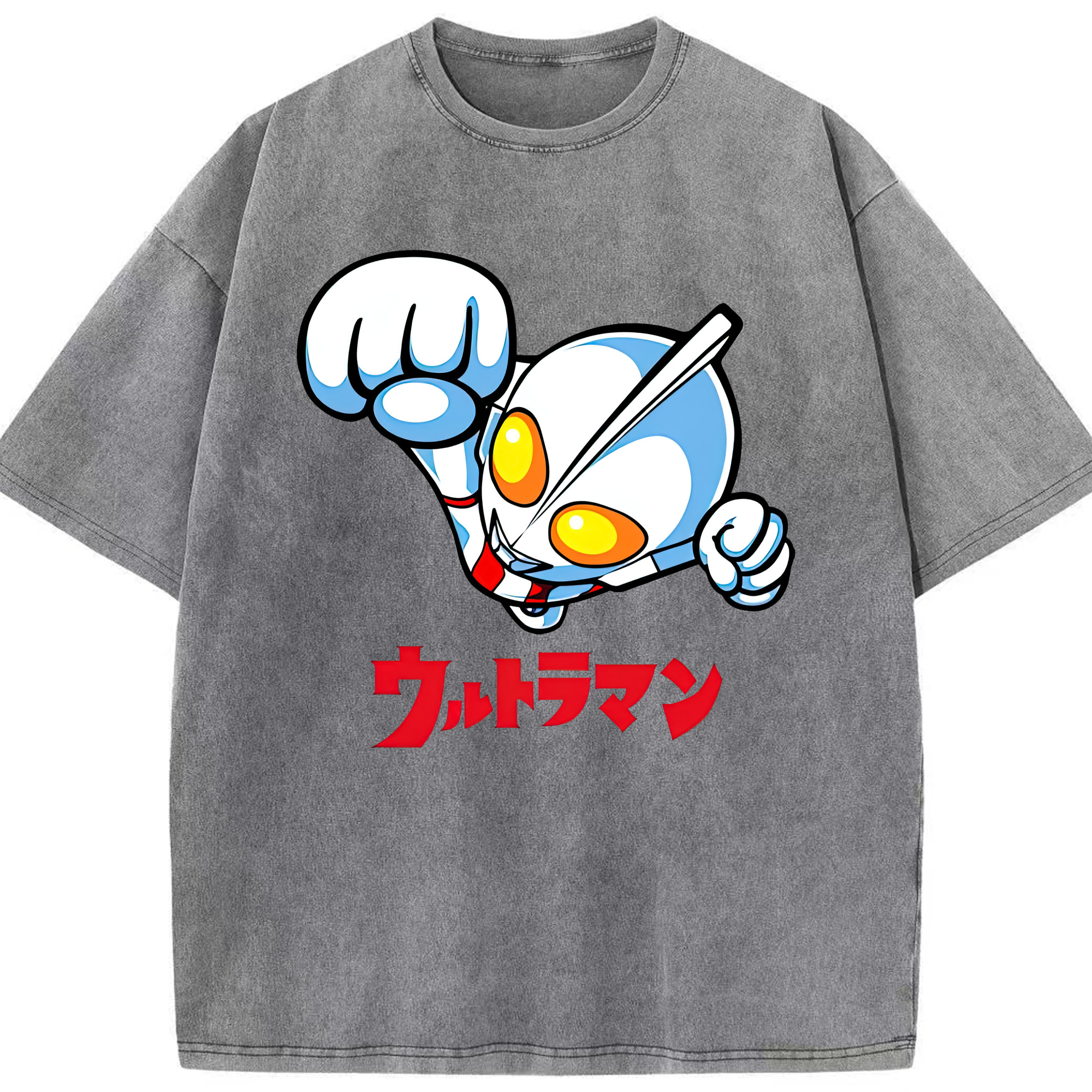 （画像用） ウルトラマン Ultraman 綿100% ヴィンテージ風 半袖Tシャツ（フロントプリント）