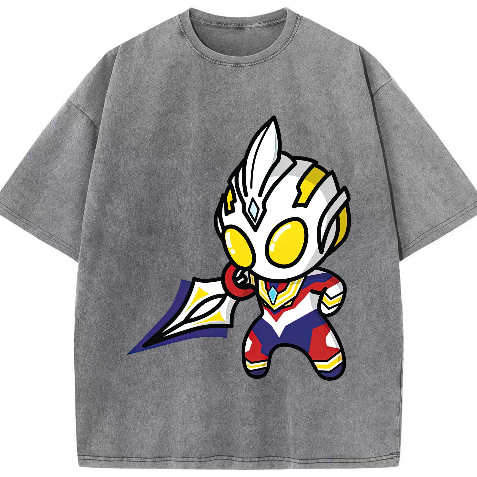 （画像用） ウルトラマン Ultraman 綿100% ヴィンテージ風 半袖Tシャツ（フロントプリント）