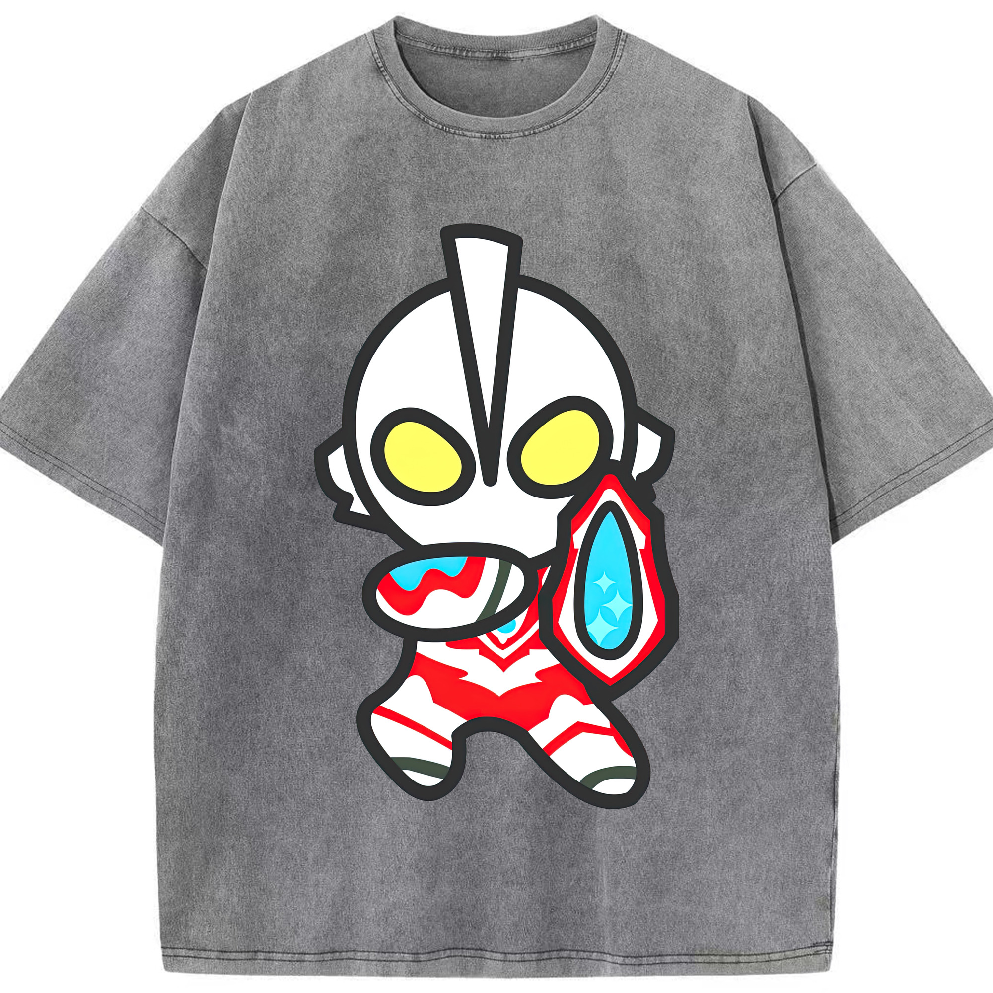 （画像用） ウルトラマン Ultraman 綿100% ヴィンテージ風 半袖Tシャツ（フロントプリント）