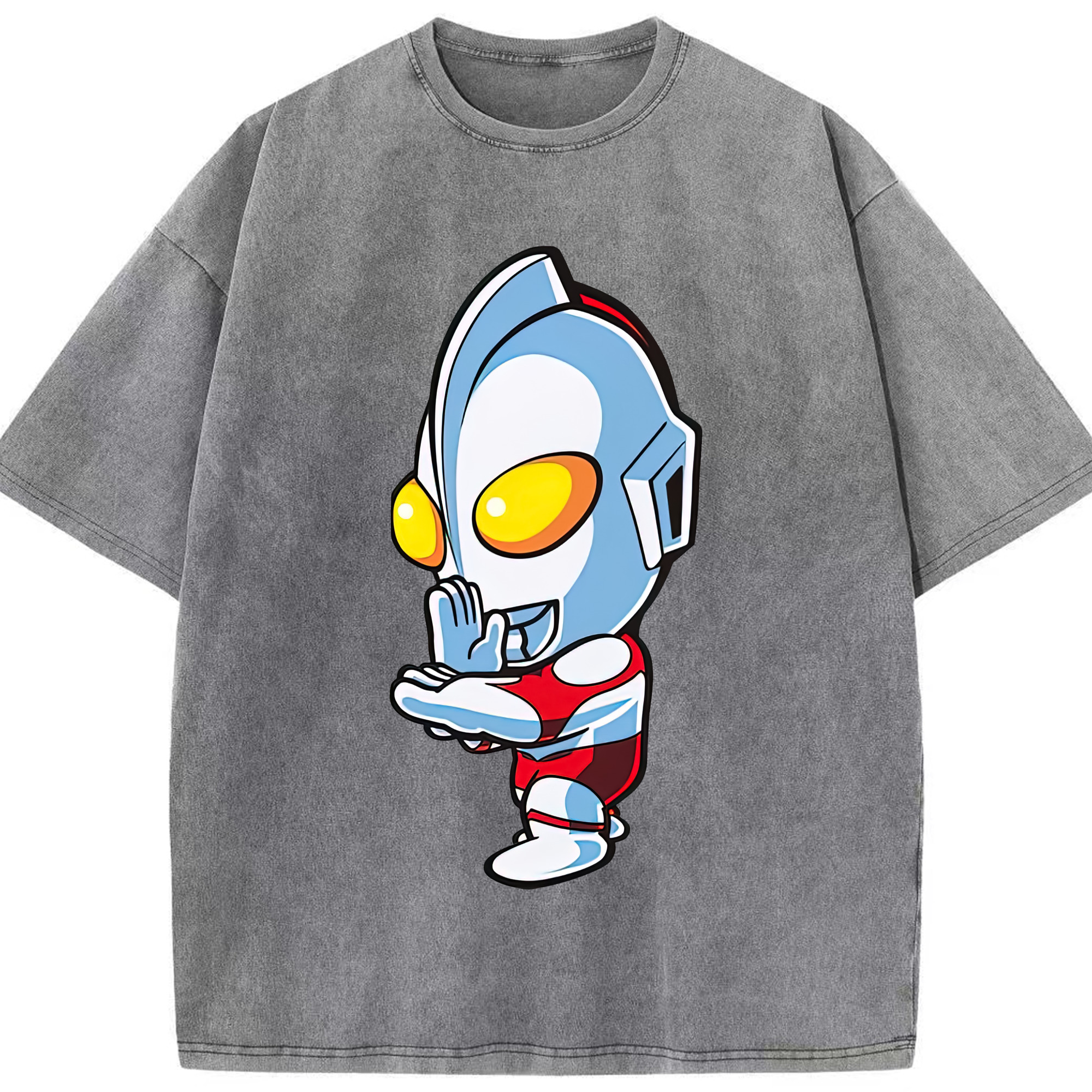 （画像用） ウルトラマン Ultraman 綿100% ヴィンテージ風 半袖Tシャツ（フロントプリント）