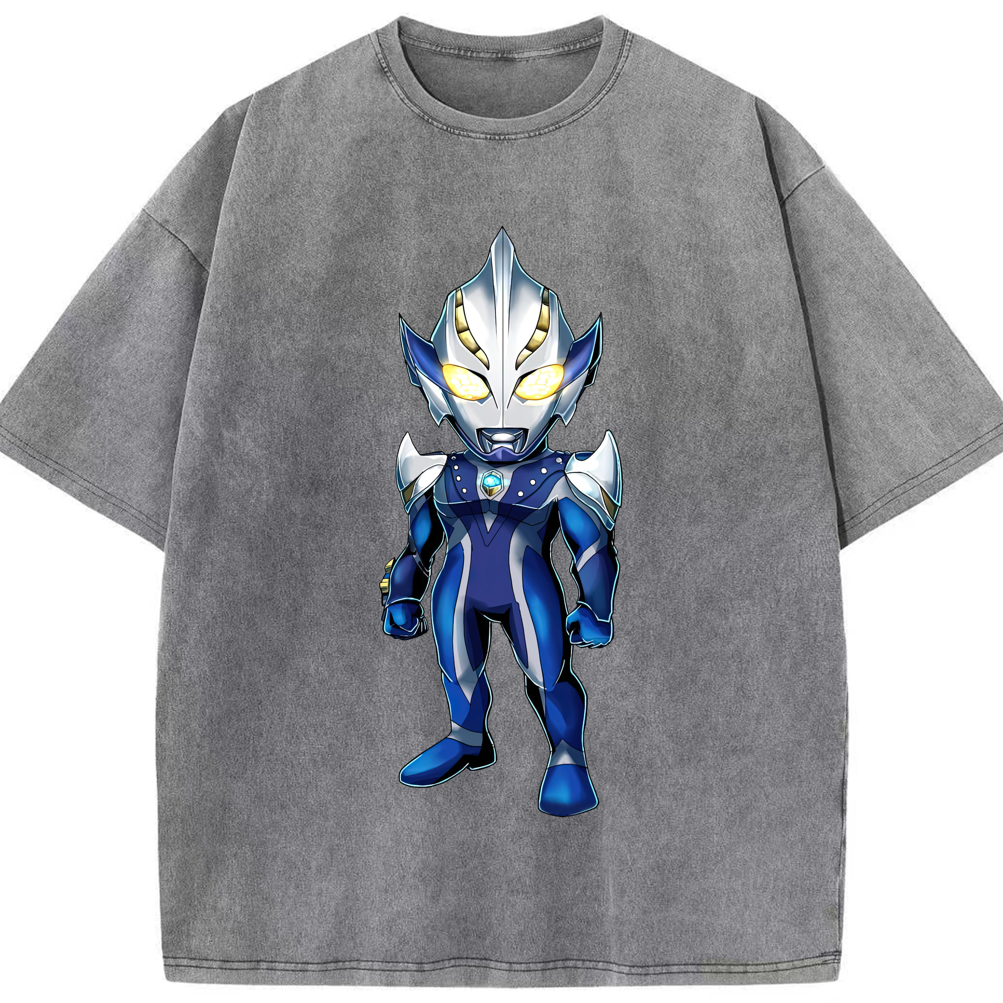 （画像用） ウルトラマン Ultraman 綿100% ヴィンテージ風 半袖Tシャツ（フロントプリント）