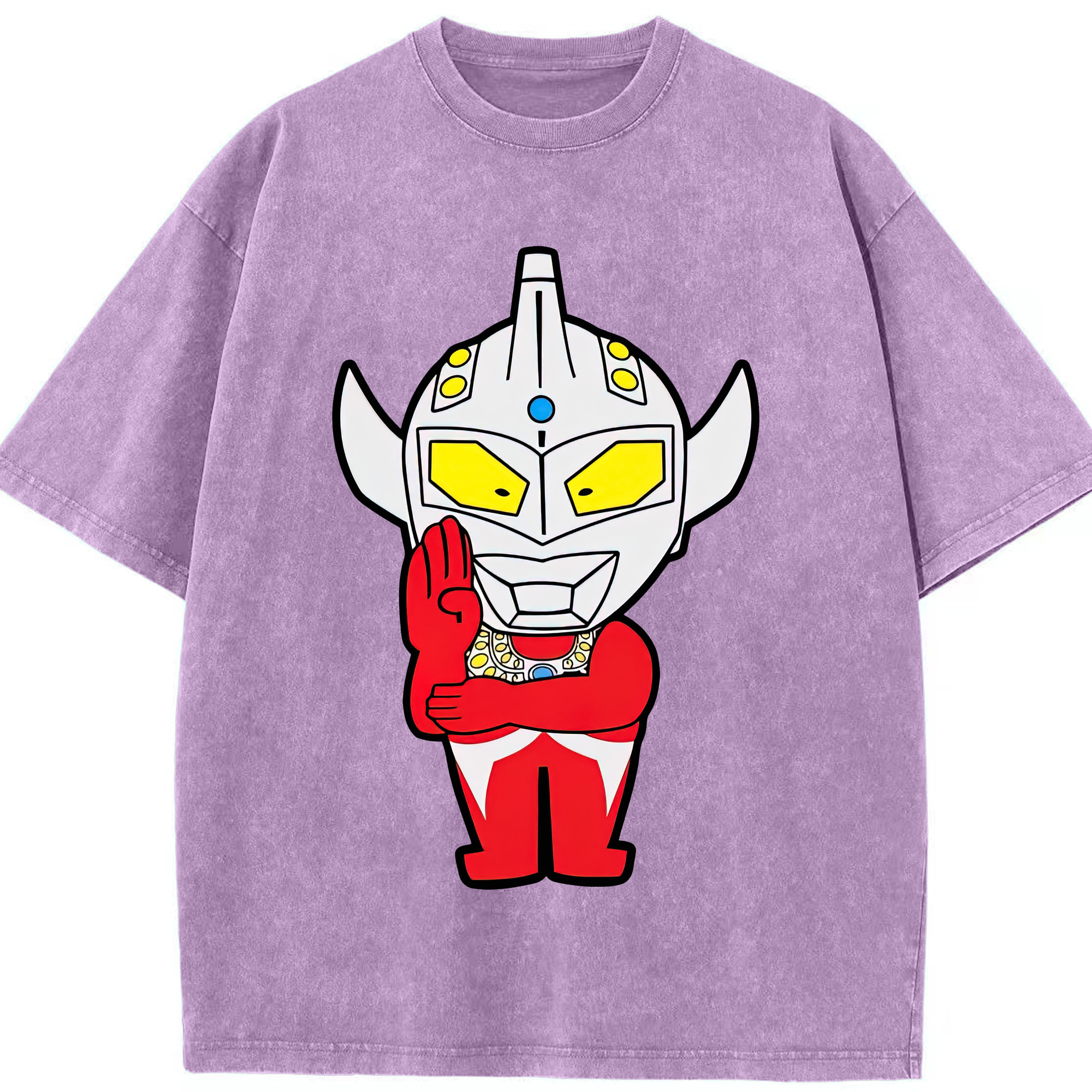 （画像用） ウルトラマン Ultraman 綿100% ヴィンテージ風 半袖Tシャツ（フロントプリント）