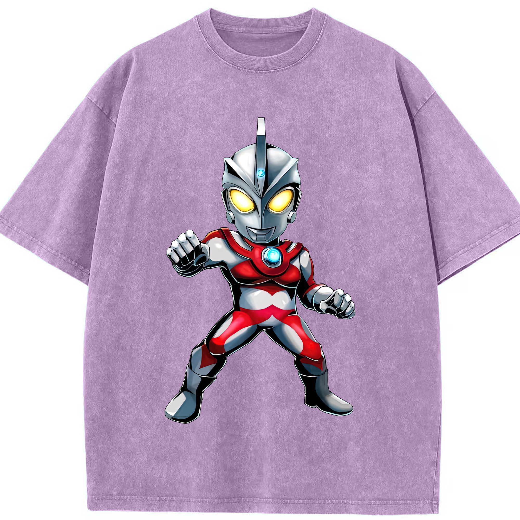 （画像用） ウルトラマン Ultraman 綿100% ヴィンテージ風 半袖Tシャツ（フロントプリント）