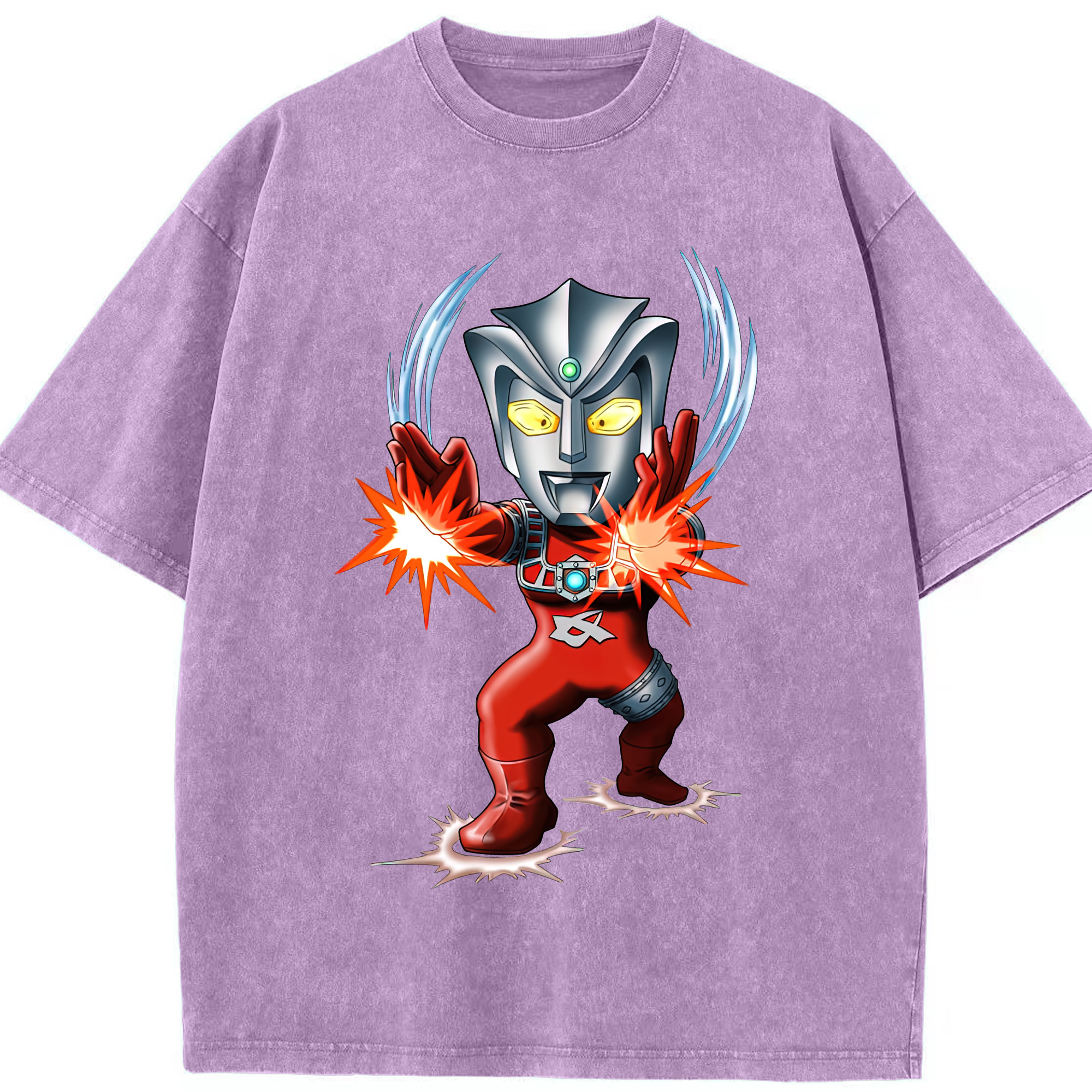 （画像用） ウルトラマン Ultraman 綿100% ヴィンテージ風 半袖Tシャツ（フロントプリント）
