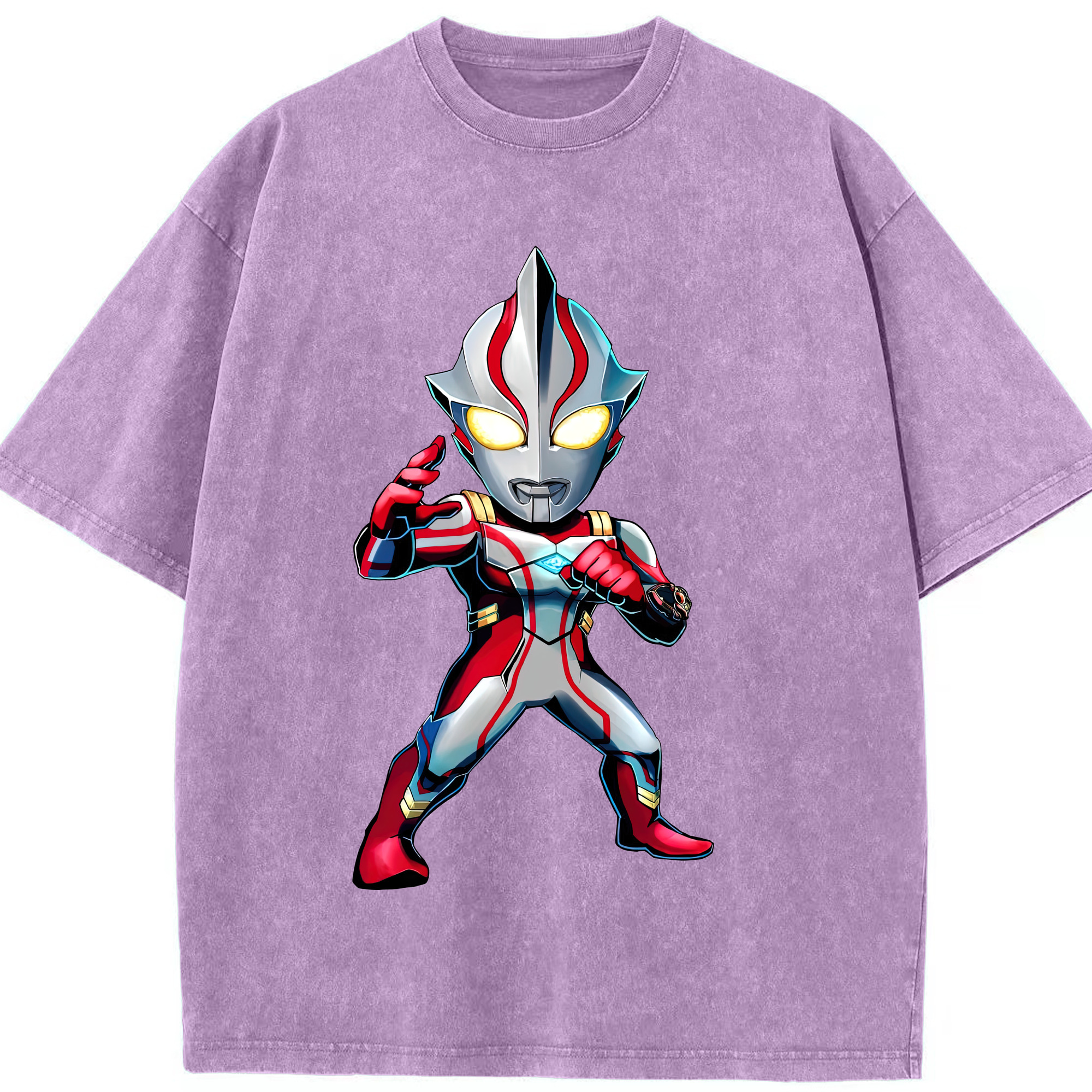 （画像用） ウルトラマン Ultraman 綿100% ヴィンテージ風 半袖Tシャツ（フロントプリント）