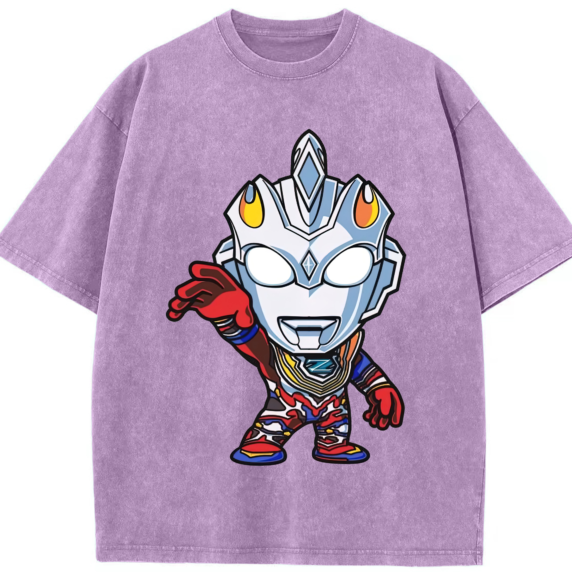 （画像用） ウルトラマン Ultraman 綿100% ヴィンテージ風 半袖Tシャツ（フロントプリント）