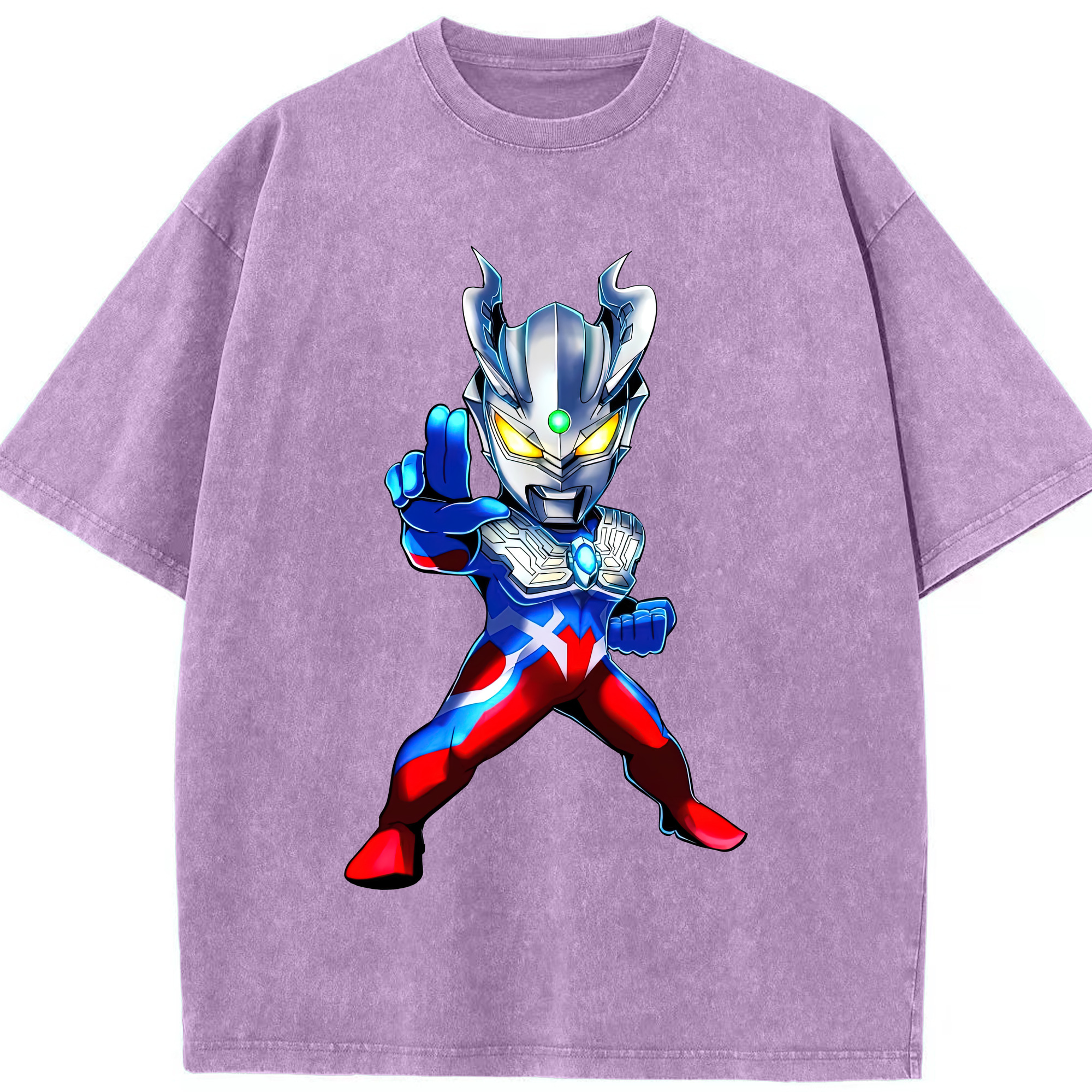 （画像用） ウルトラマン Ultraman 綿100% ヴィンテージ風 半袖Tシャツ（フロントプリント）